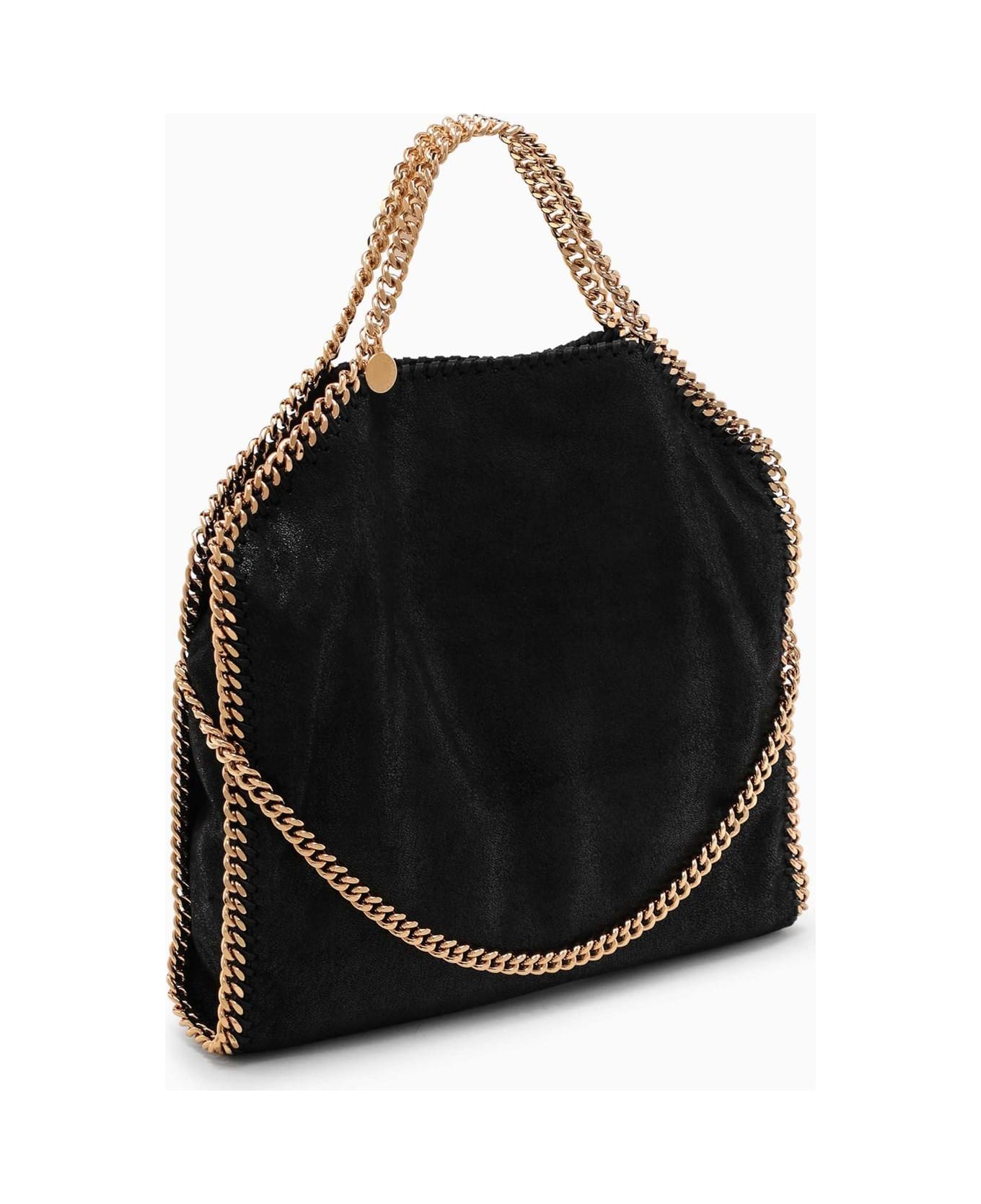 Stella McCartney Black\/gold Falabella Fold Over Bag - Black