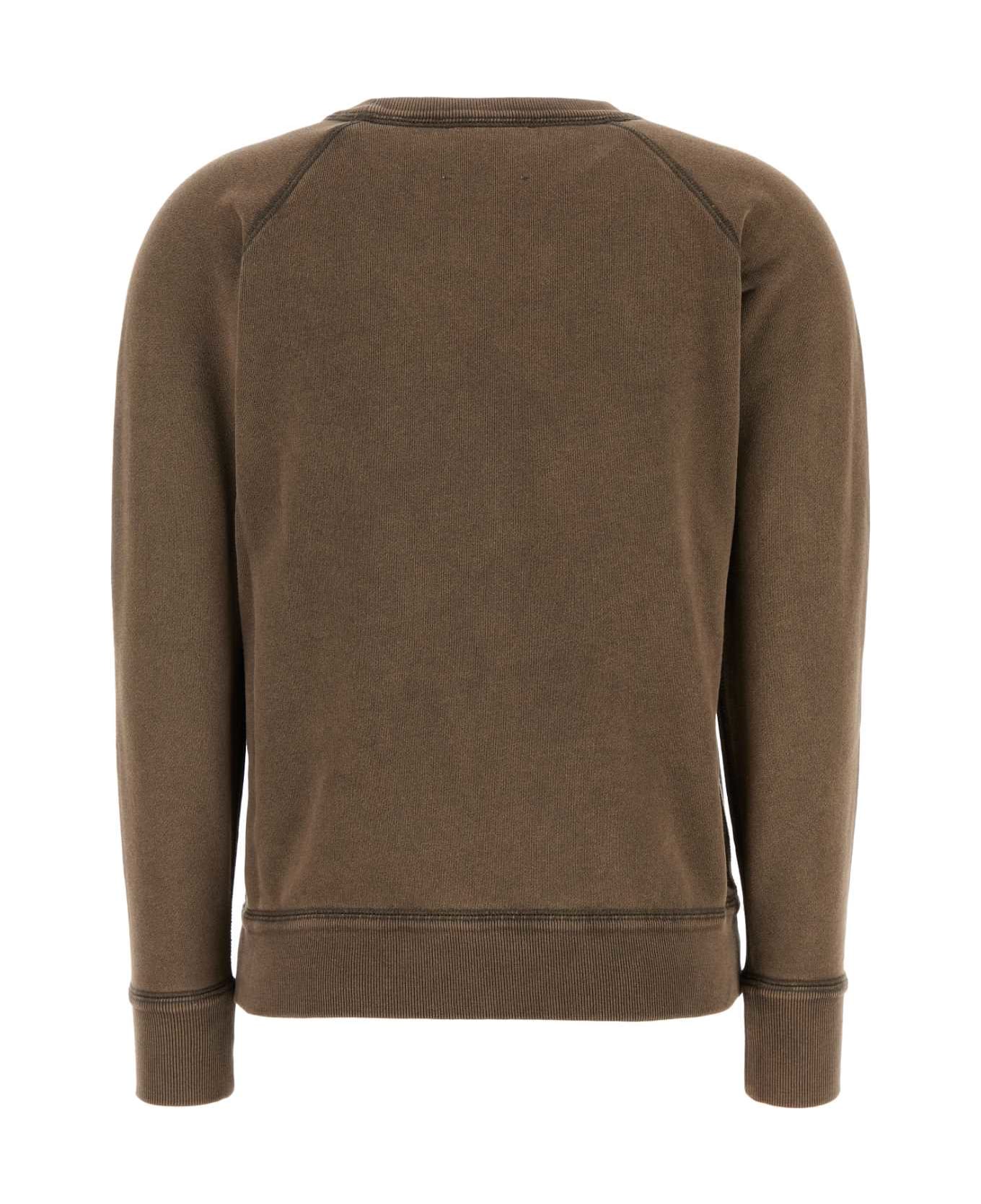 Marant Étoile Mud Cotton Blend Millyny Sweatshirt - DARKBRONZECRU