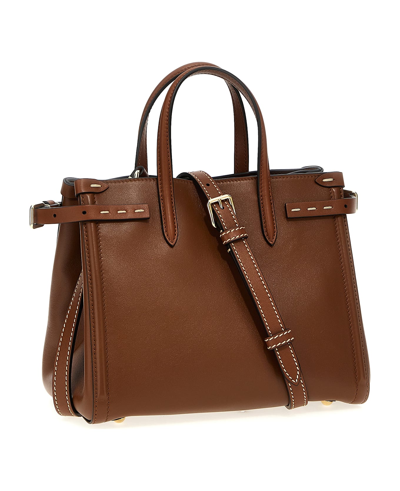 Valentino Garavani 'antibes' Small Handbag - Brown