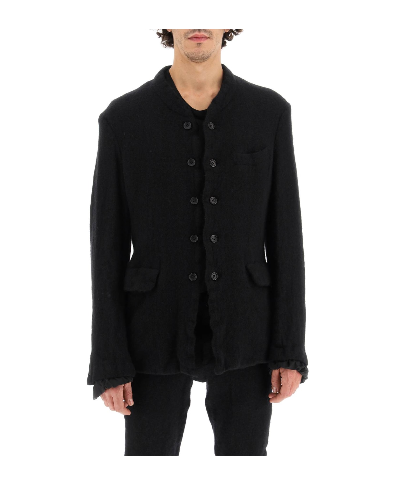 Comme Des Garçons Homme Plus Deconstructed Boiled Wool Jacket