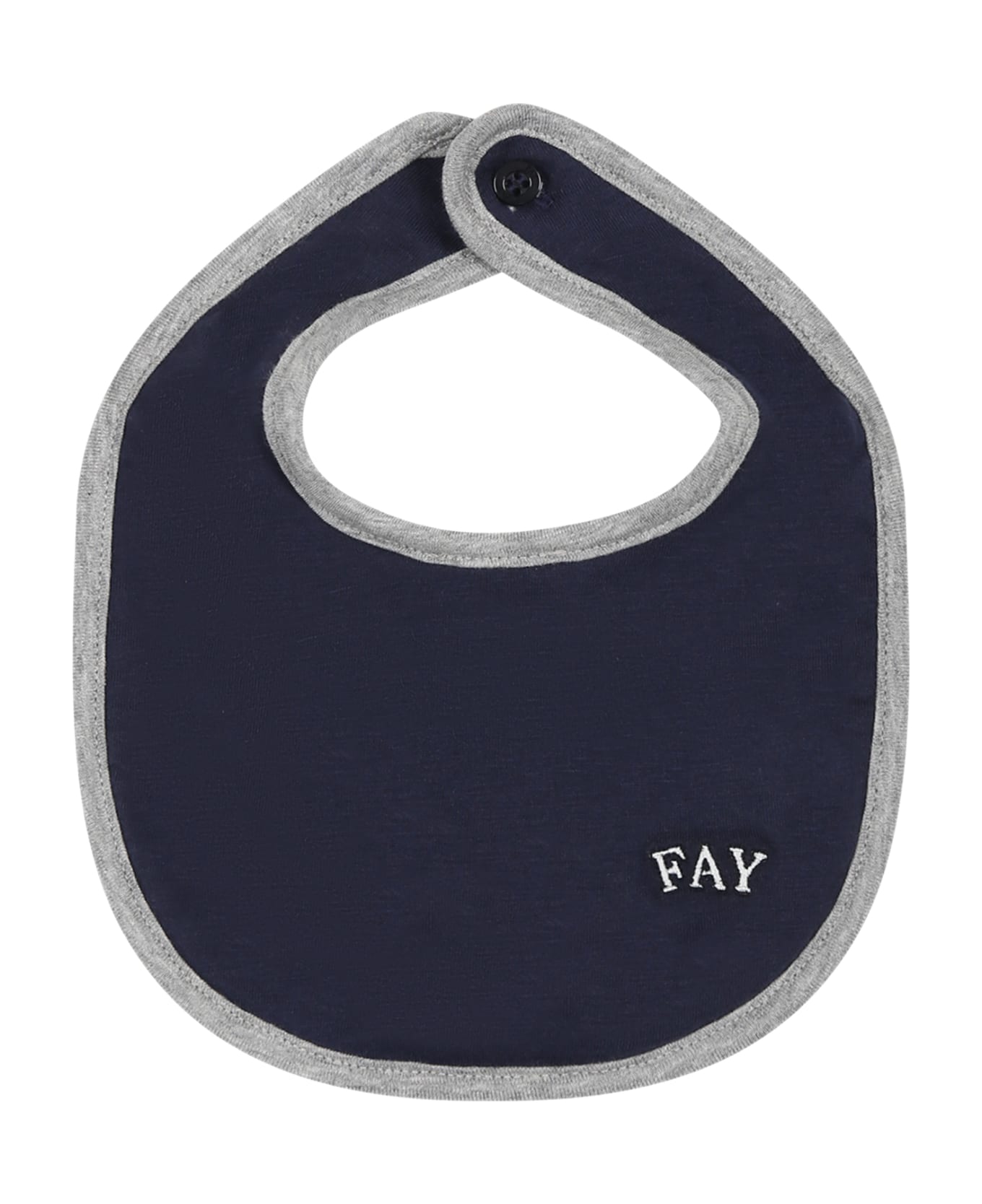 Fay Grey Set For Baby Boy With Logo - Grey