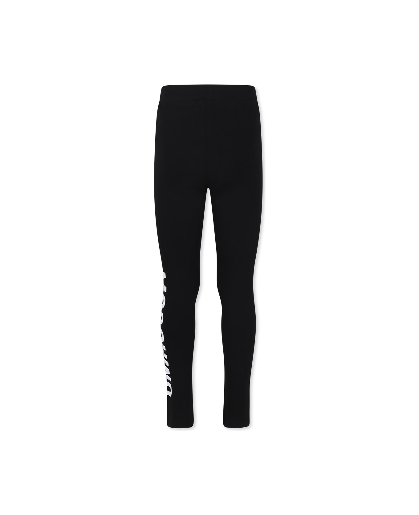 Moschino Black Leggings For Girl - Black