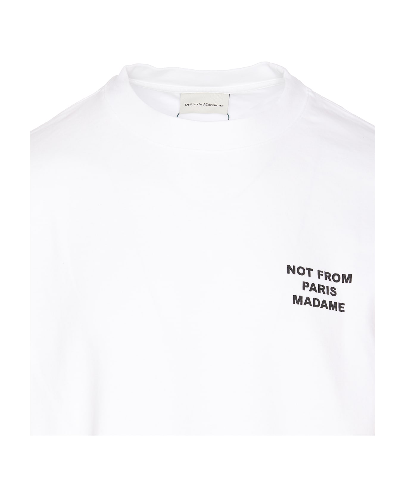 Drôle de Monsieur Le T-shirt Slogan - White