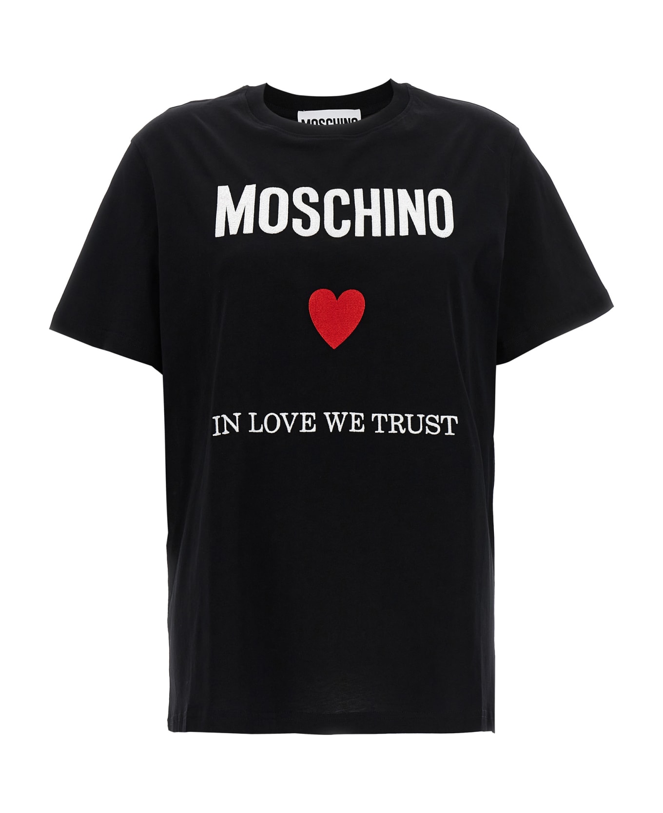 Moschino 'in Love We Trust' T-shirt - Black  