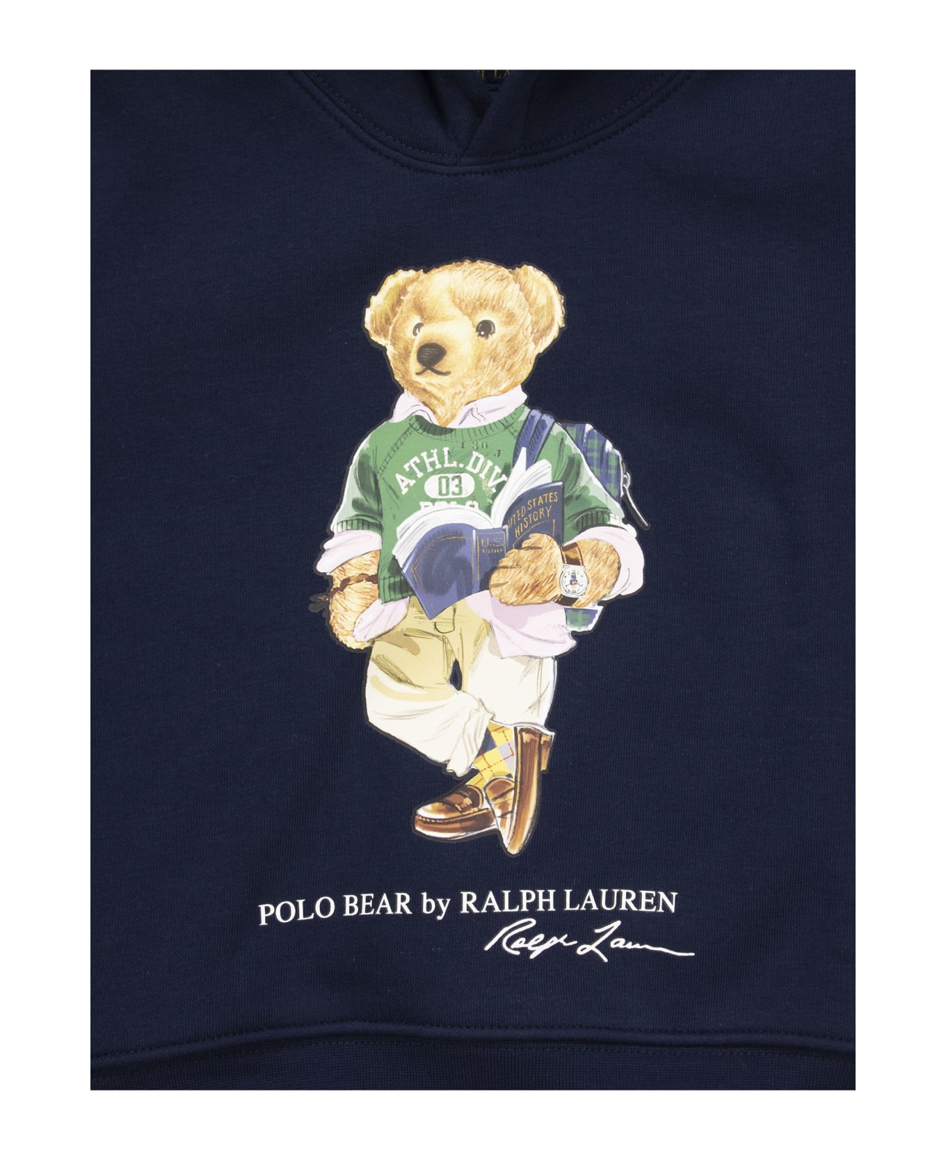 Polo 812570443-001 Ralph Lauren Polo 812570443-001 Bear Hooded Sweatshirt - Navy Blue