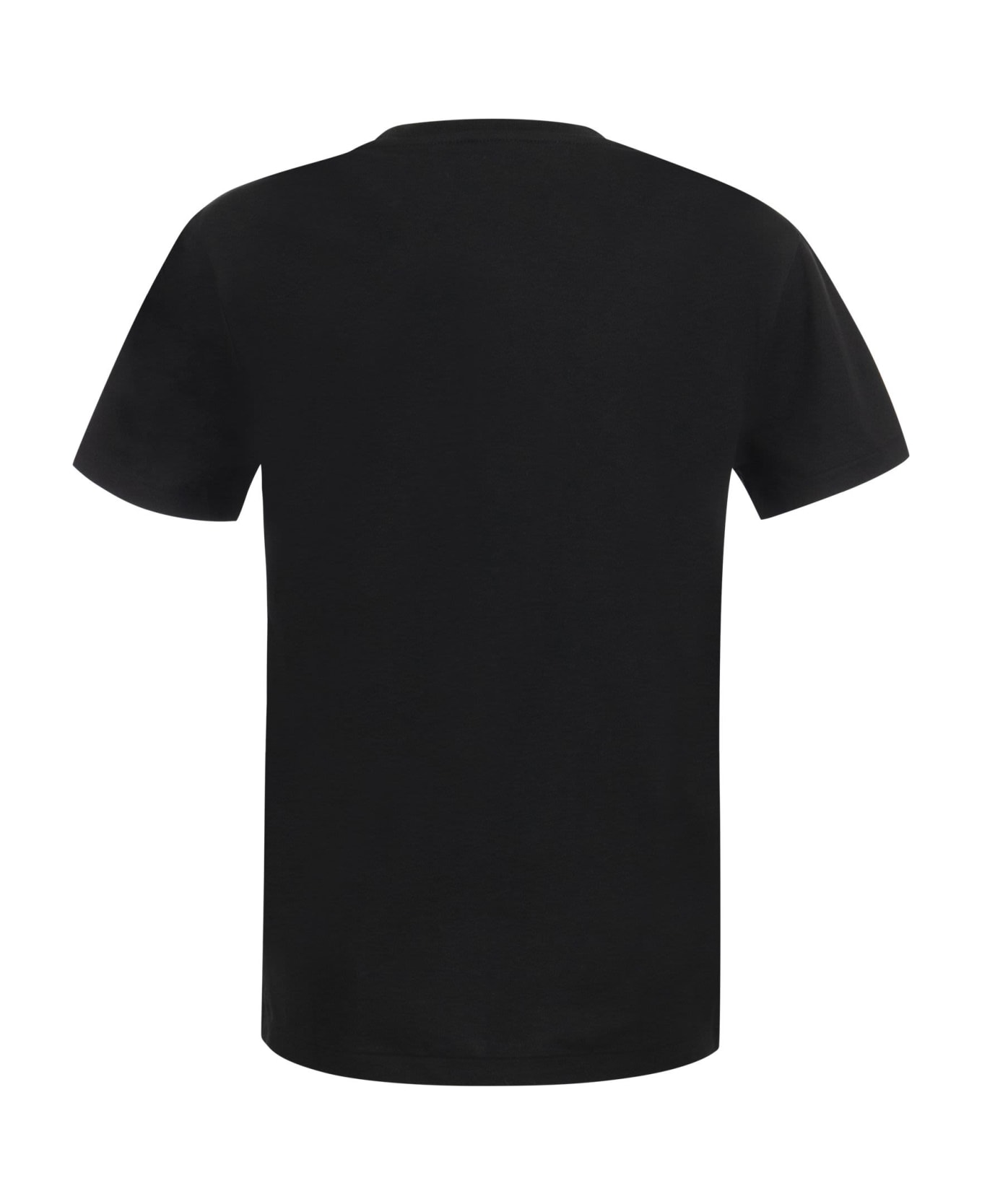 Ralph Lauren Logo Embroidered Regular T-shirt - Black