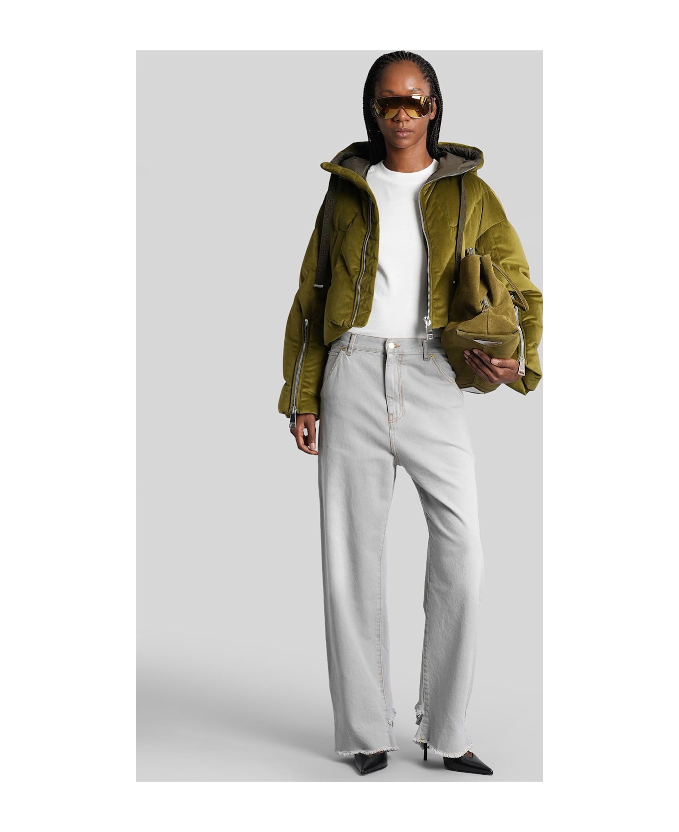 Khrisjoy Puffer In Green Polyamide - green