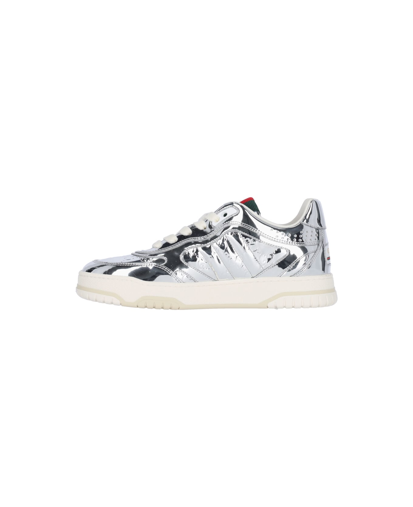 Gucci "re-web" Sneakers - Silver