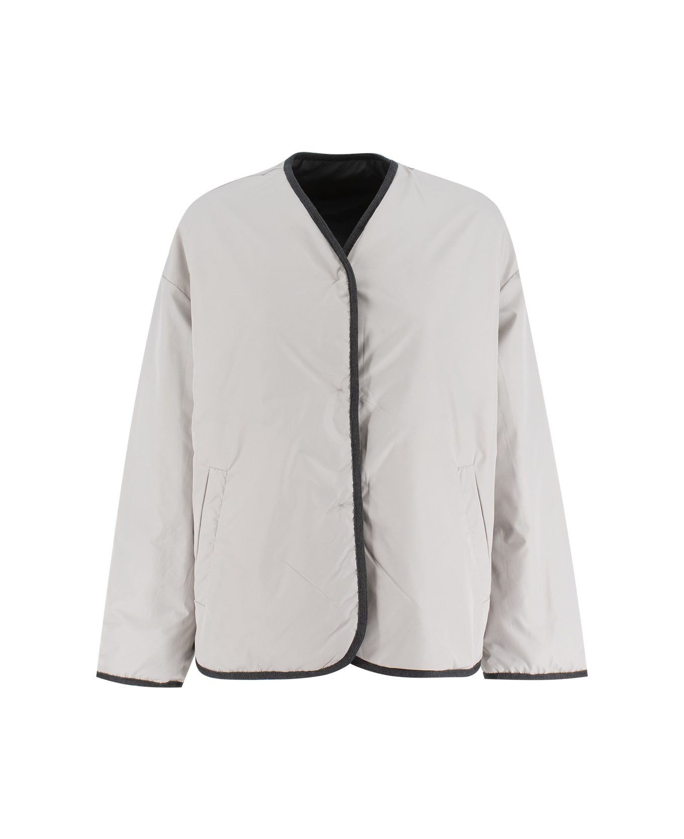 Le Tricot Perugia Jacket - IRON  LIGHT GREY  IRON