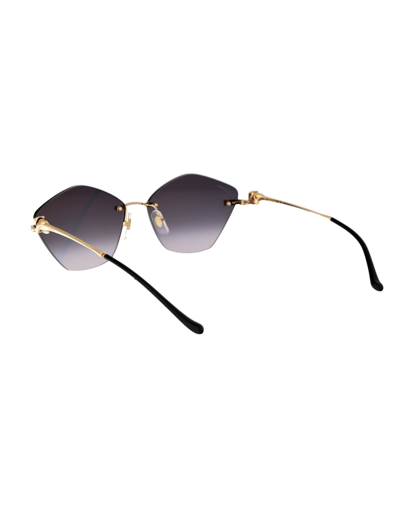 Cartier Eyewear Ct0429s Sunglasses - 001 GOLD GOLD GREY サングラス