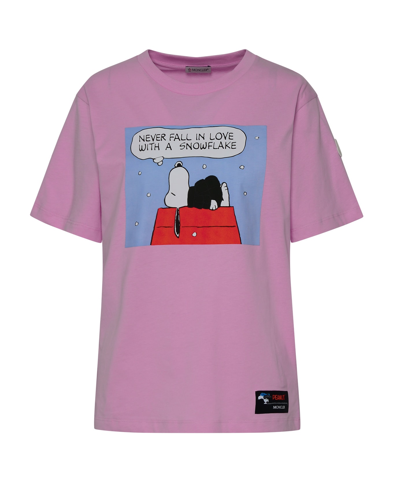 Moncler Rose Cotton T-shirt - Pink Tシャツ