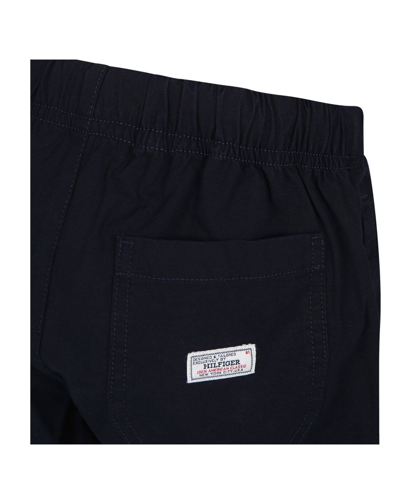 Tommy Hilfiger Blue Casual Shorts For Boy With Logo - Blue ボトムス