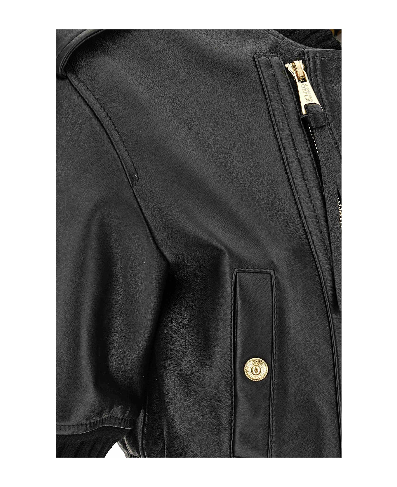 Versace Jeans Couture Leather Jacket - Black