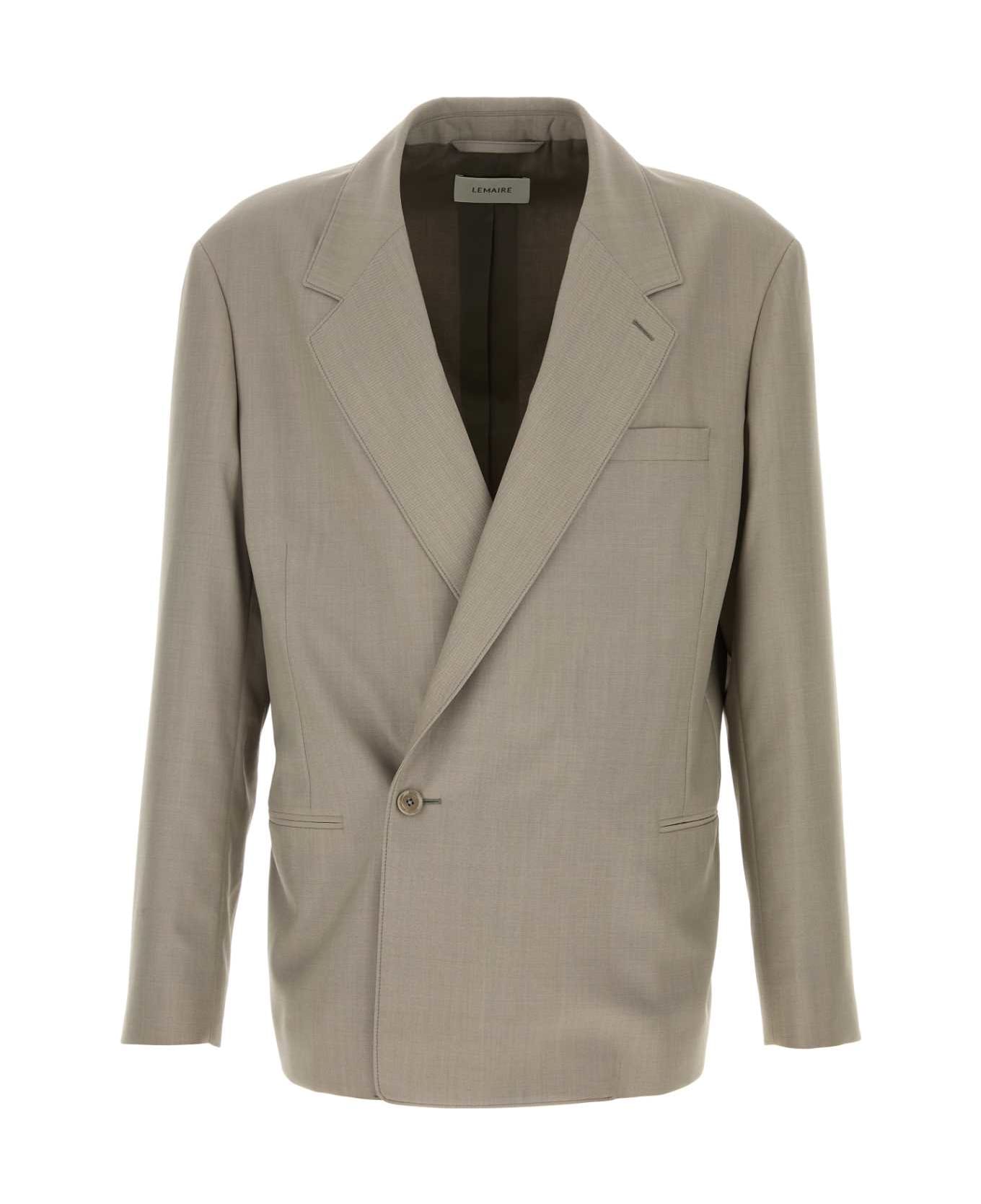 Lemaire Light Grey Jersey Blazer - LIGHTTAUPE