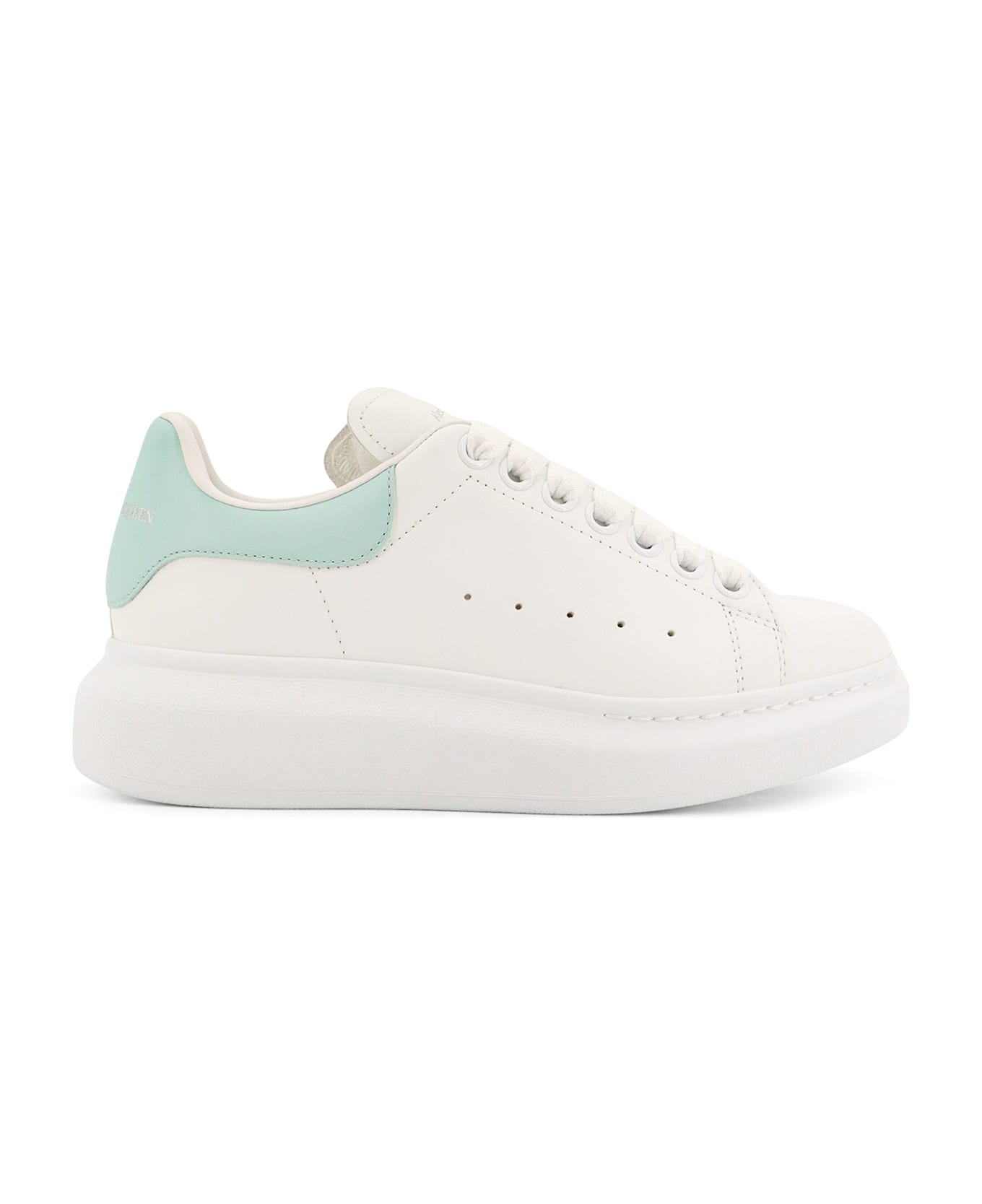 Alexander McQueen Larry Leather Low-top Sneakers - White