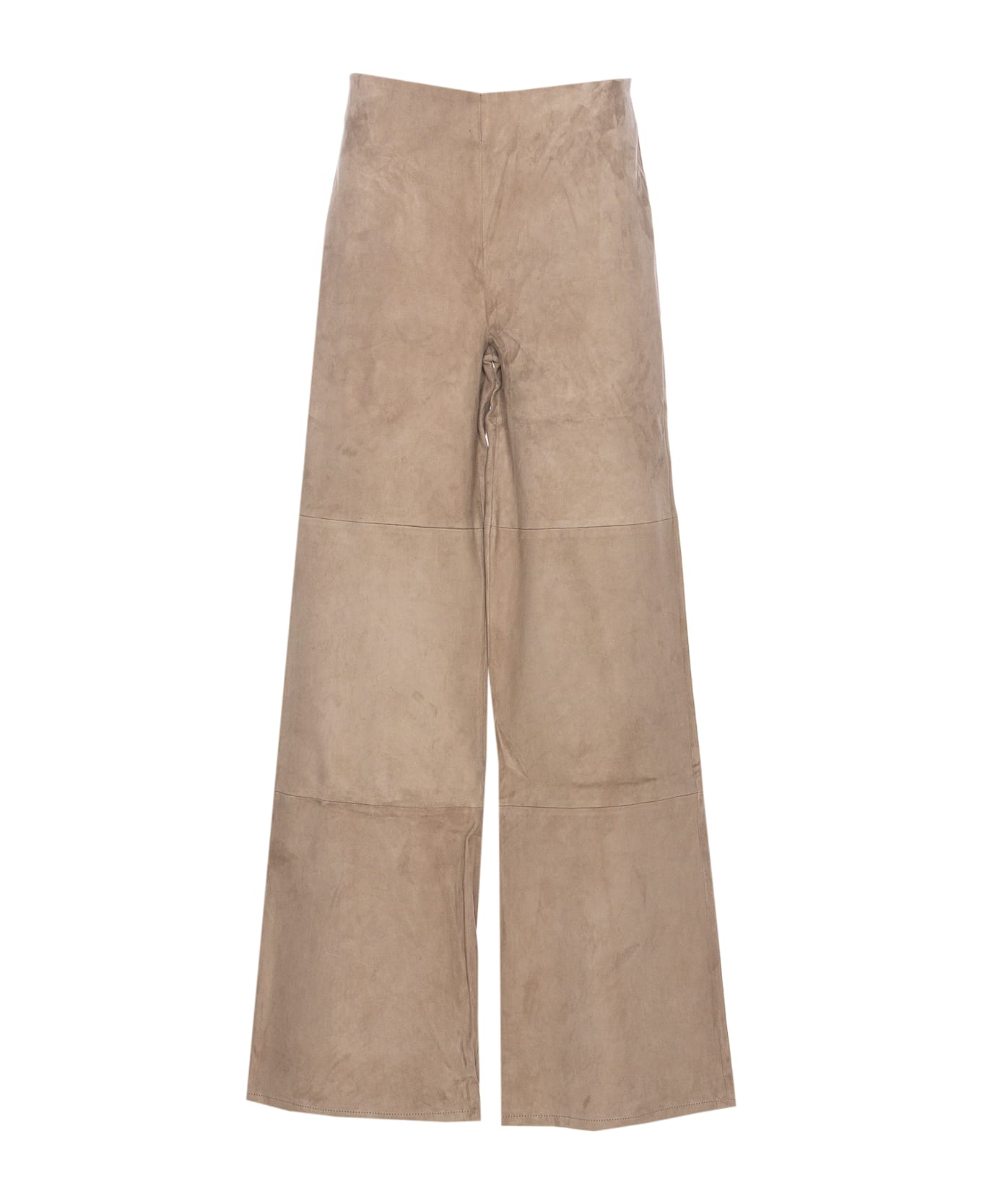 ARMA Karina Stertch Suede Trousers - Beige