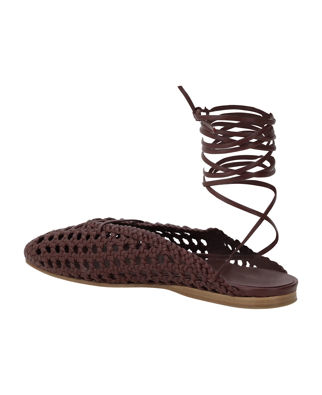 Forte_Forte Leather Net-effect Mules