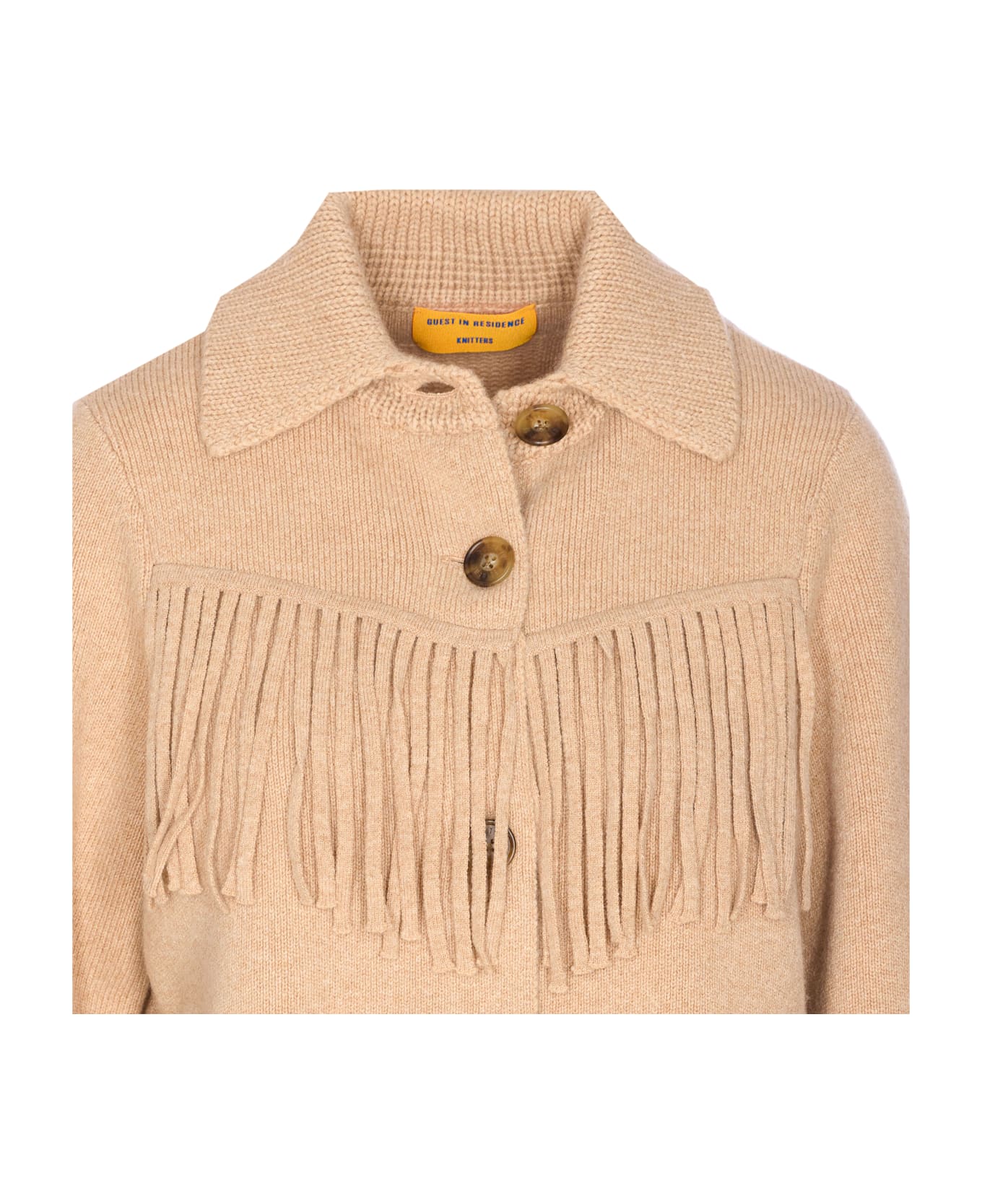 Guest in Residence Western Fringe Jacket - Beige