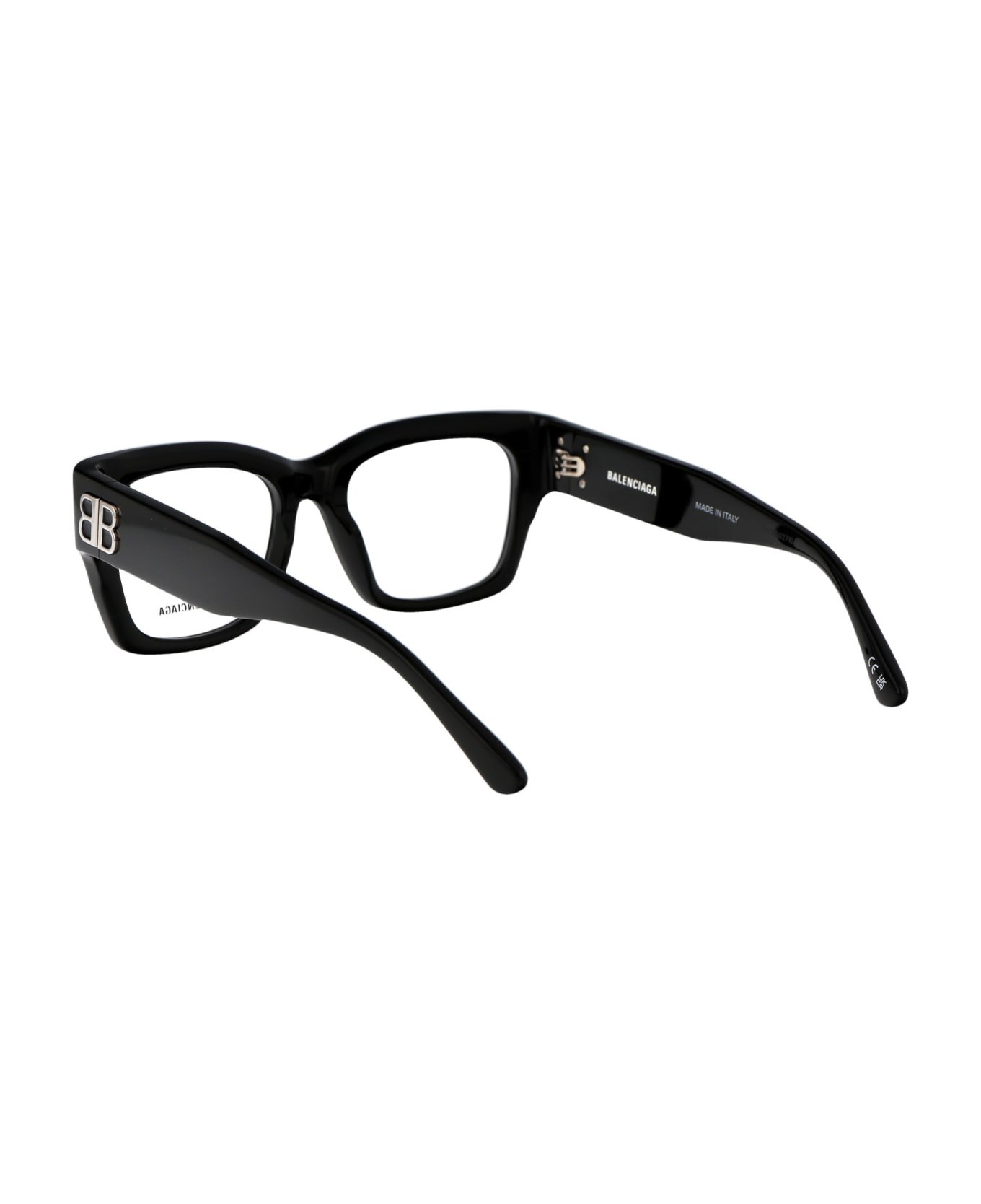 Balenciaga Eyewear Bb0325o Glasses - 001 BLACK BLACK TRANSPARENT