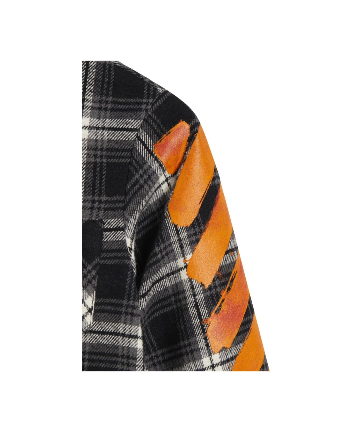 Off-White Camicia A Quadri - BLACK