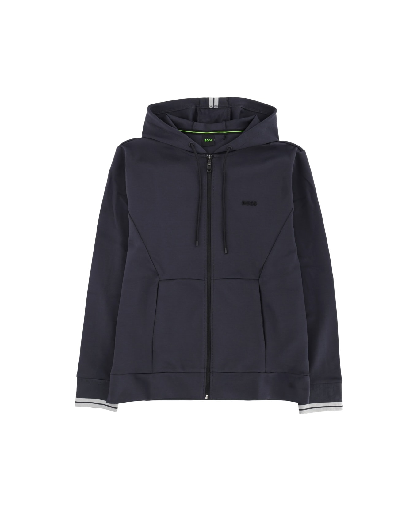 Hugo Boss Zipper Hoodie - BLUE