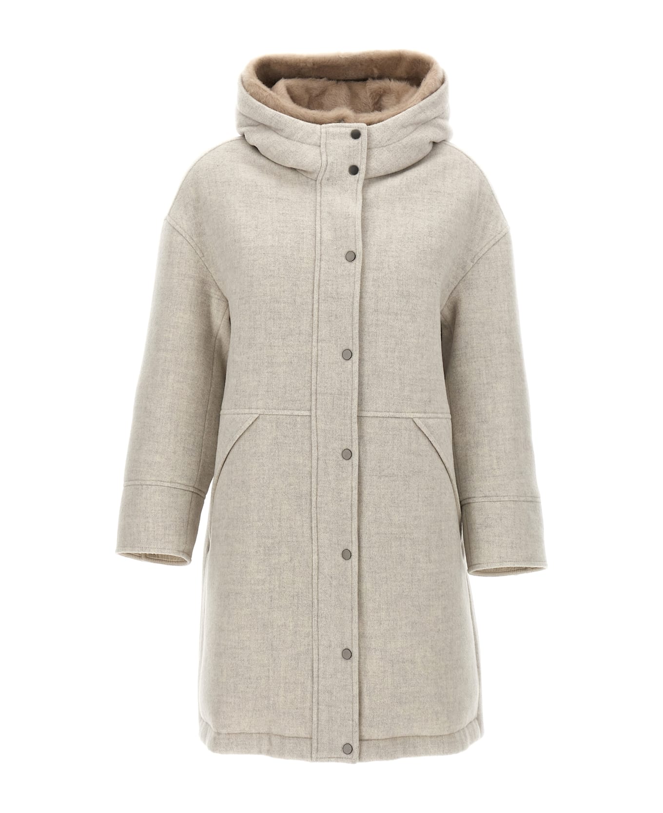 Brunello Cucinelli Padded Jacket - Gray