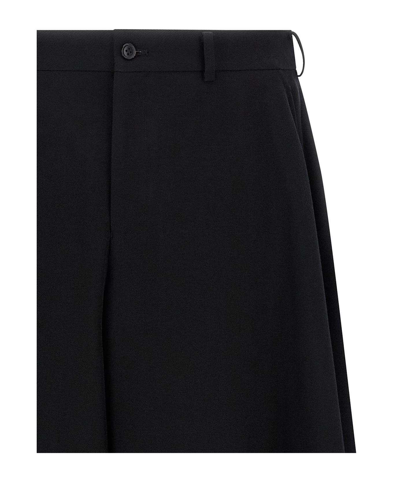 Comme Des Garçons Homme Plus Extra Loose Leg Bermuda Shorts - Black  