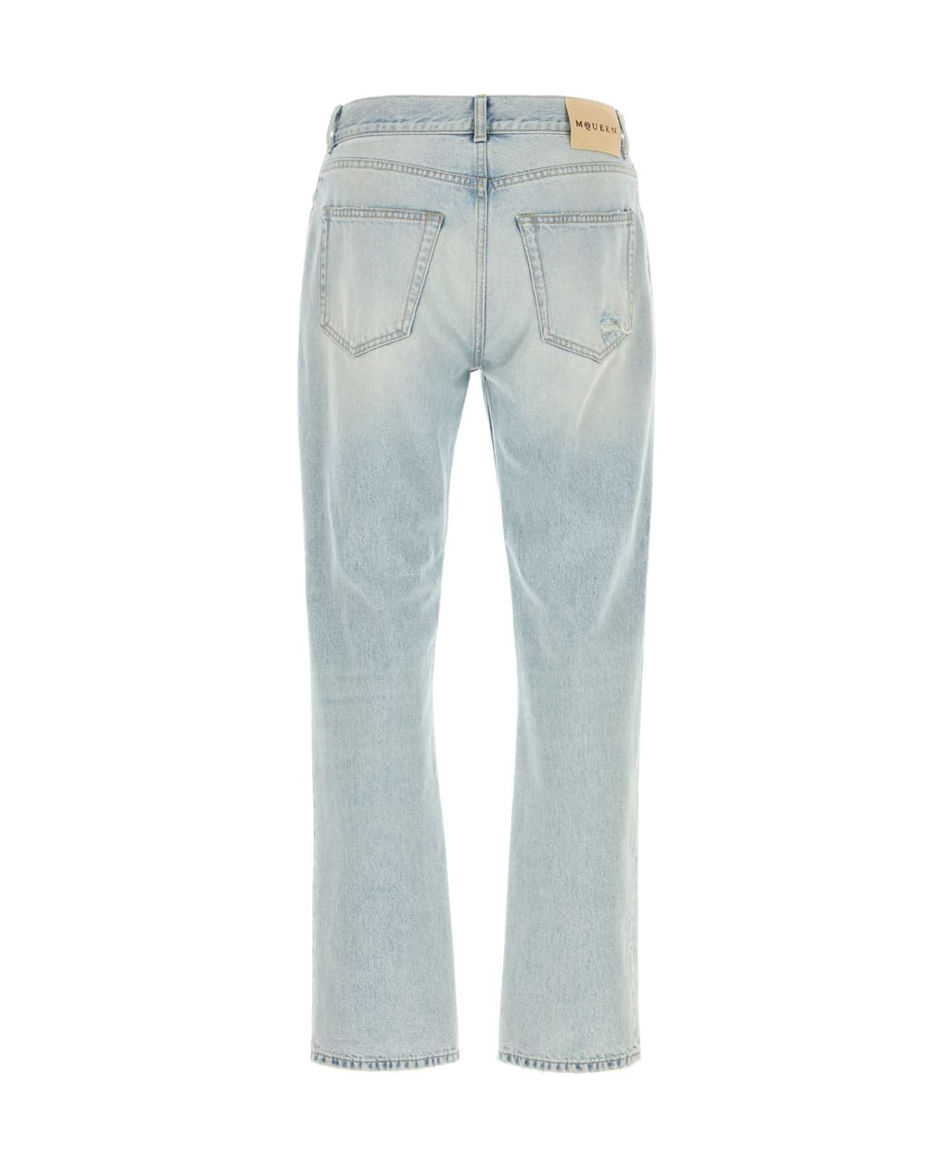 Alexander McQueen Denim Jeans - BLUEWASHED