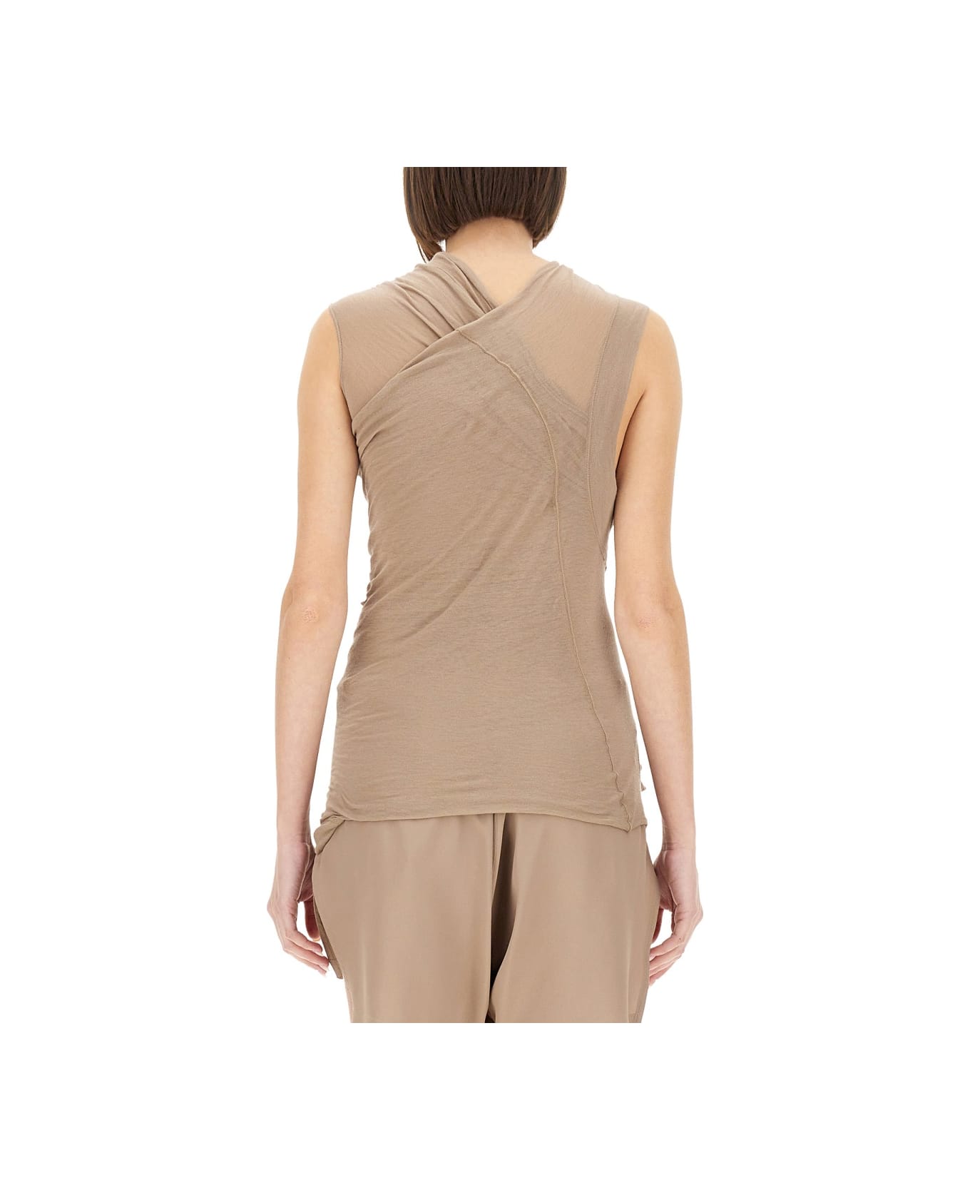 Rick Owens Top With Crossover - NUDE