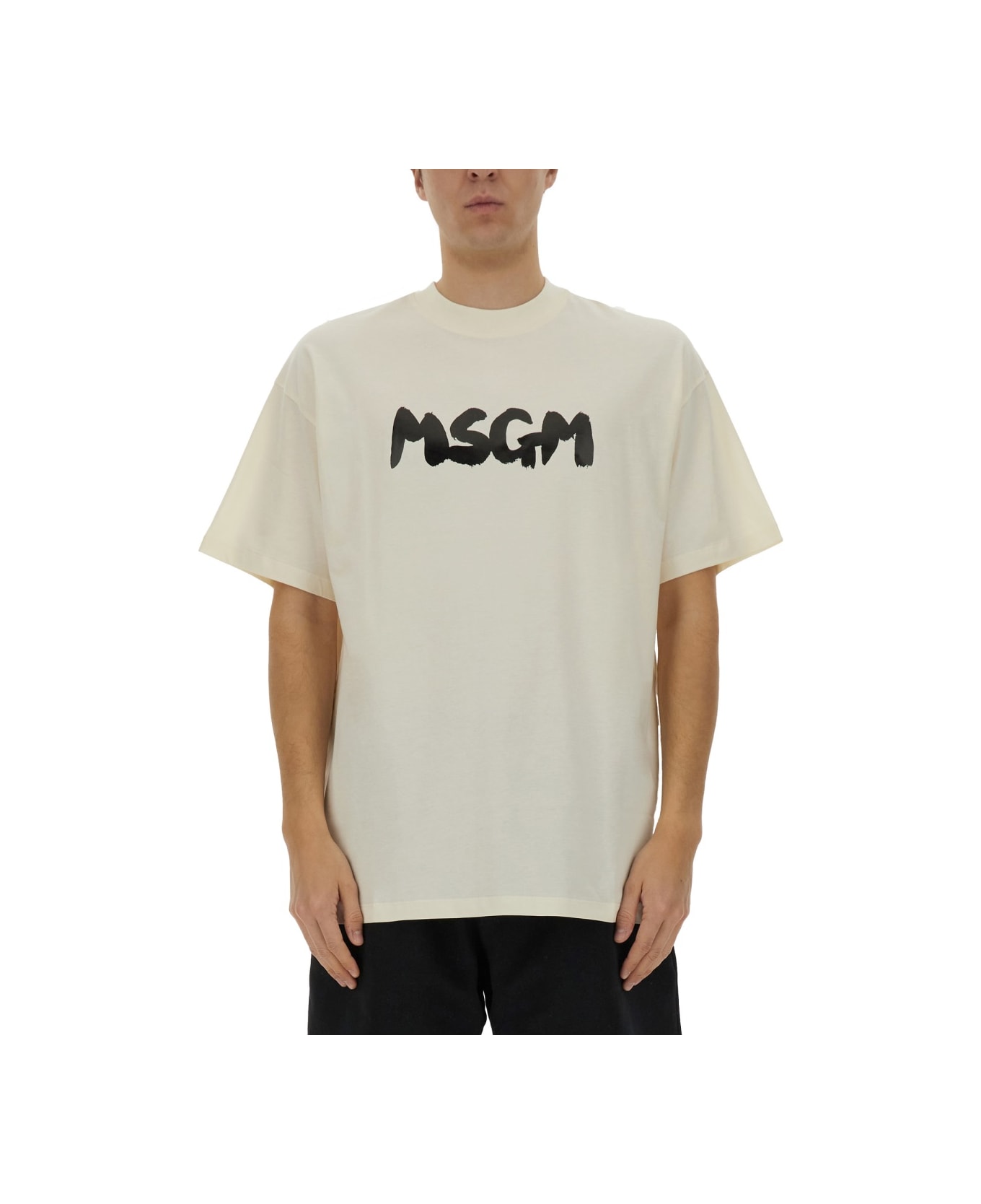 MSGM Cotton T-shirt - Ivory
