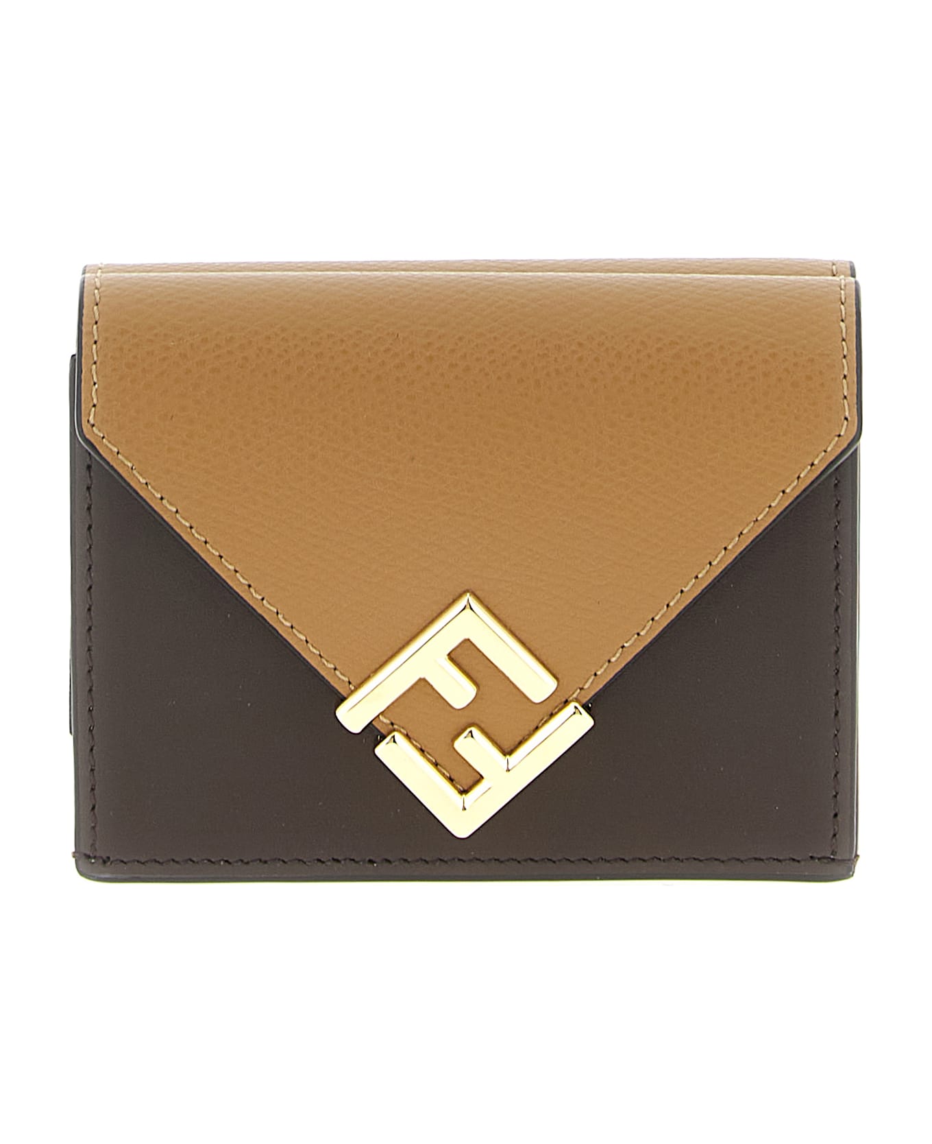 Fendi 
mini Tri-fold Ff Diamonds
 Wallet - Brown
