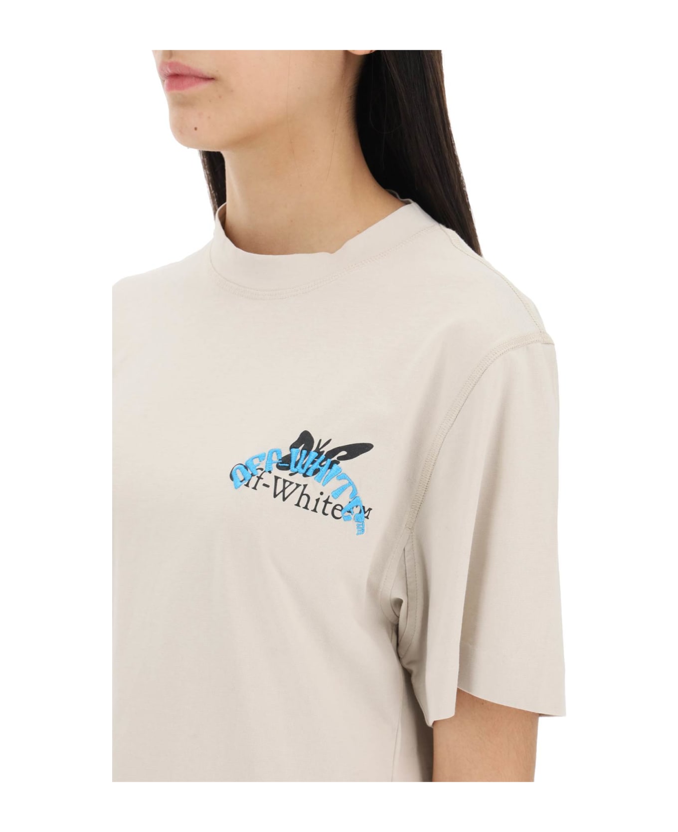 Off-White Butterfly T-shirt - GREY LIGHT (Beige)