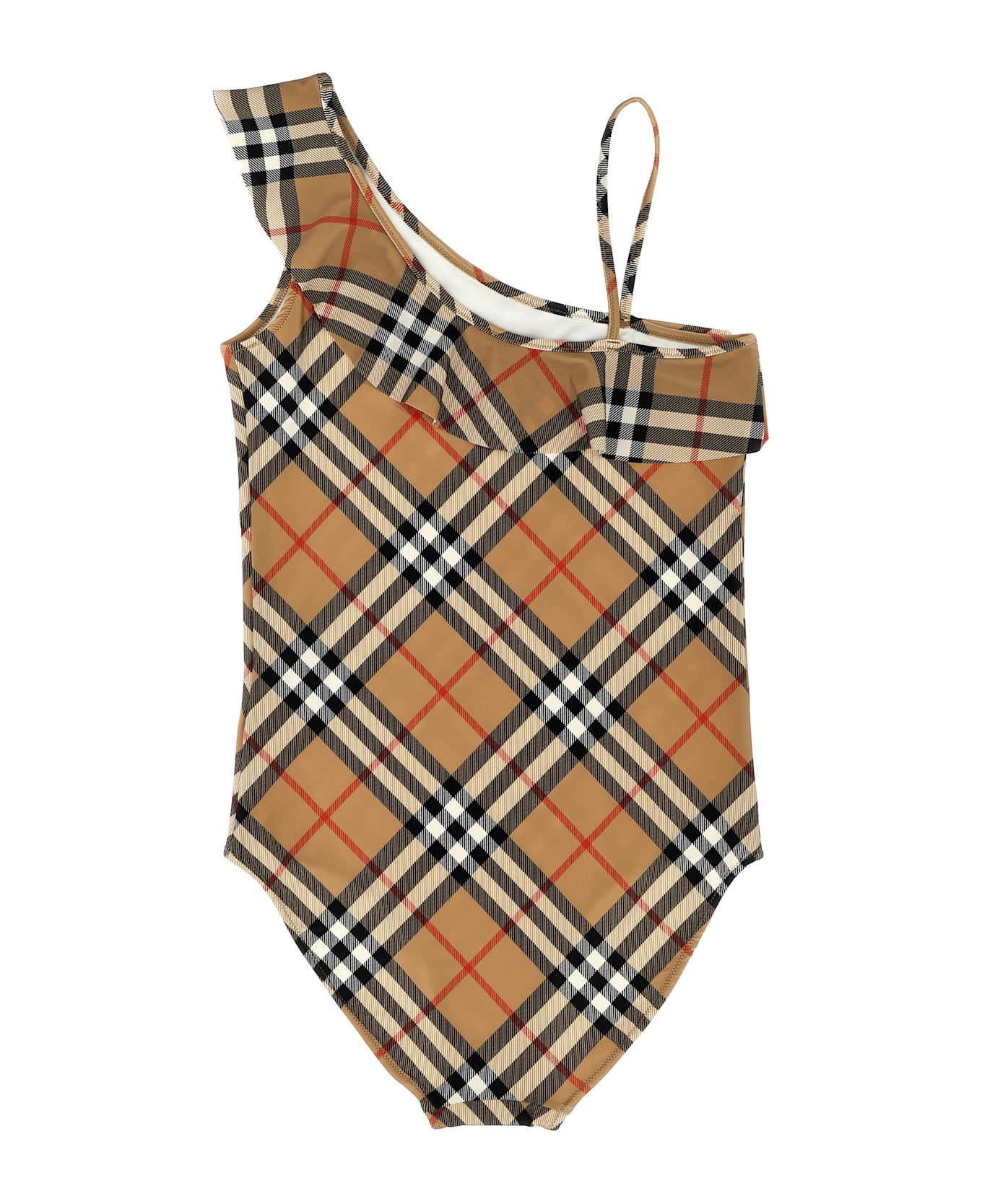 Burberry 'fern' One-piece Swimsuit - Beige