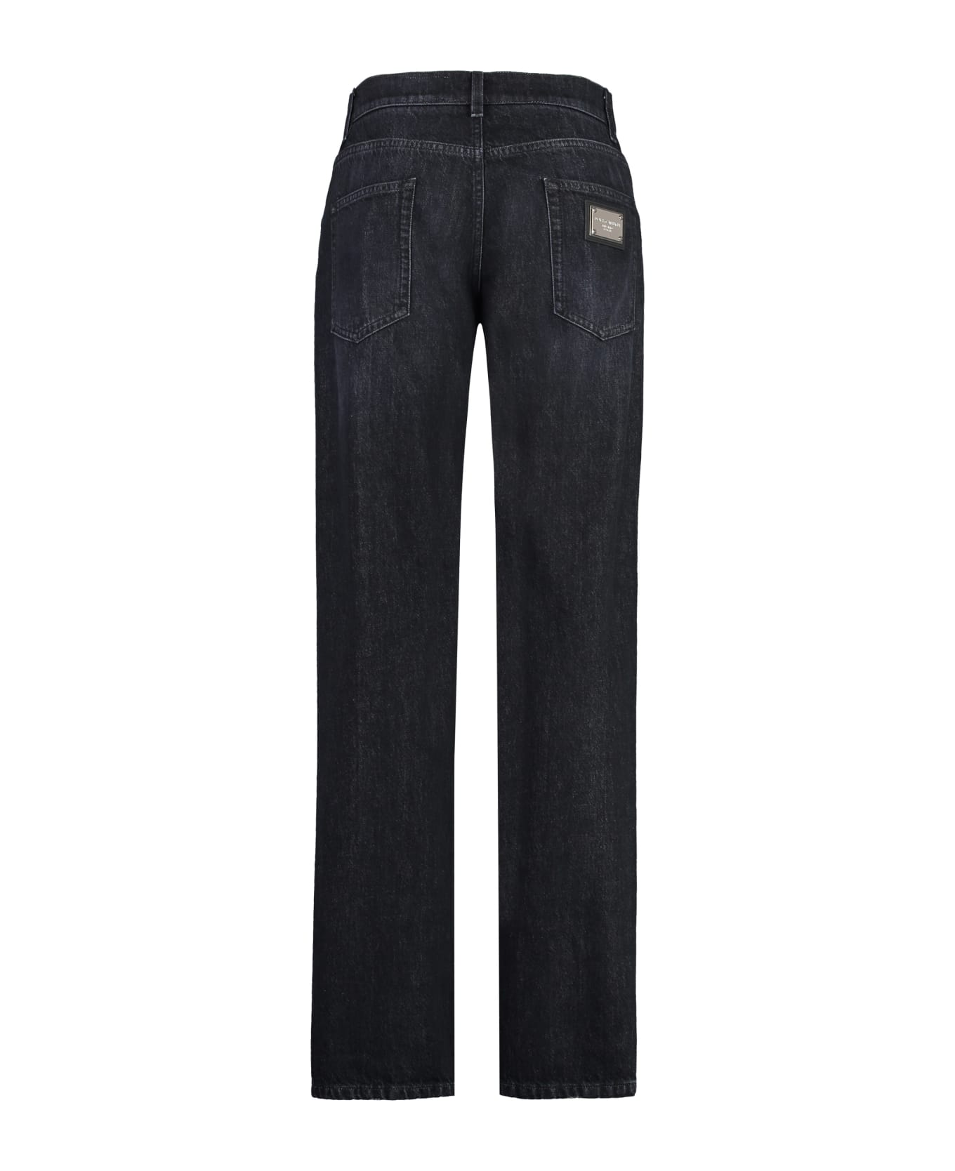 Dolce & Gabbana 5-pocket Straight-leg Jeans - black