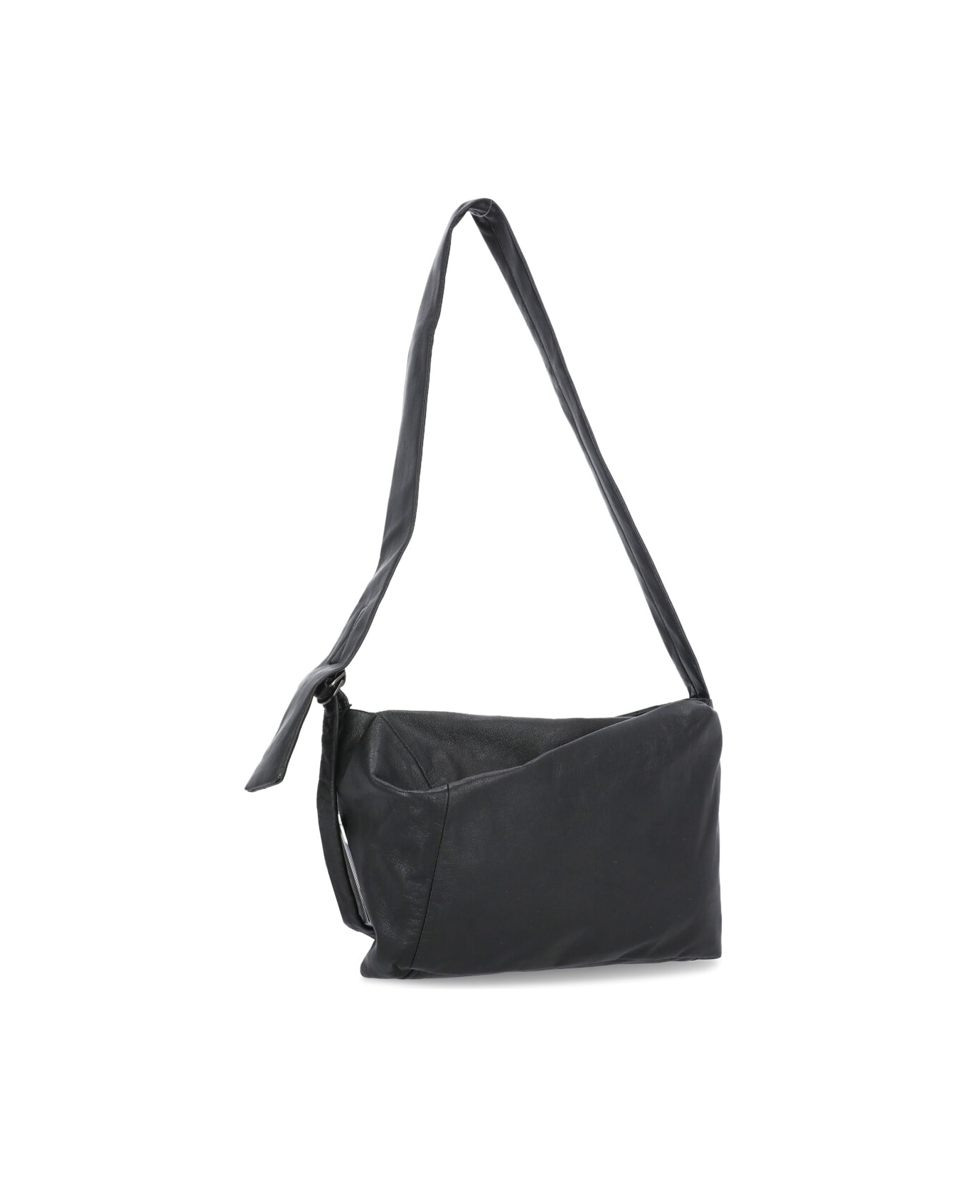 Discord Yohji Yamamoto Leather Shoulder Bag - Black