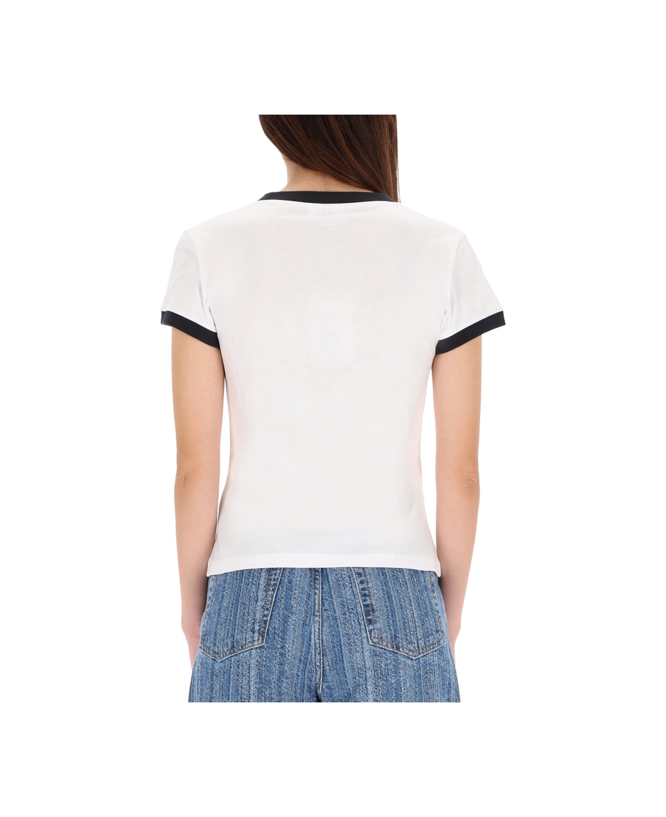 Ganni T-shirt "kitty" - WHITE