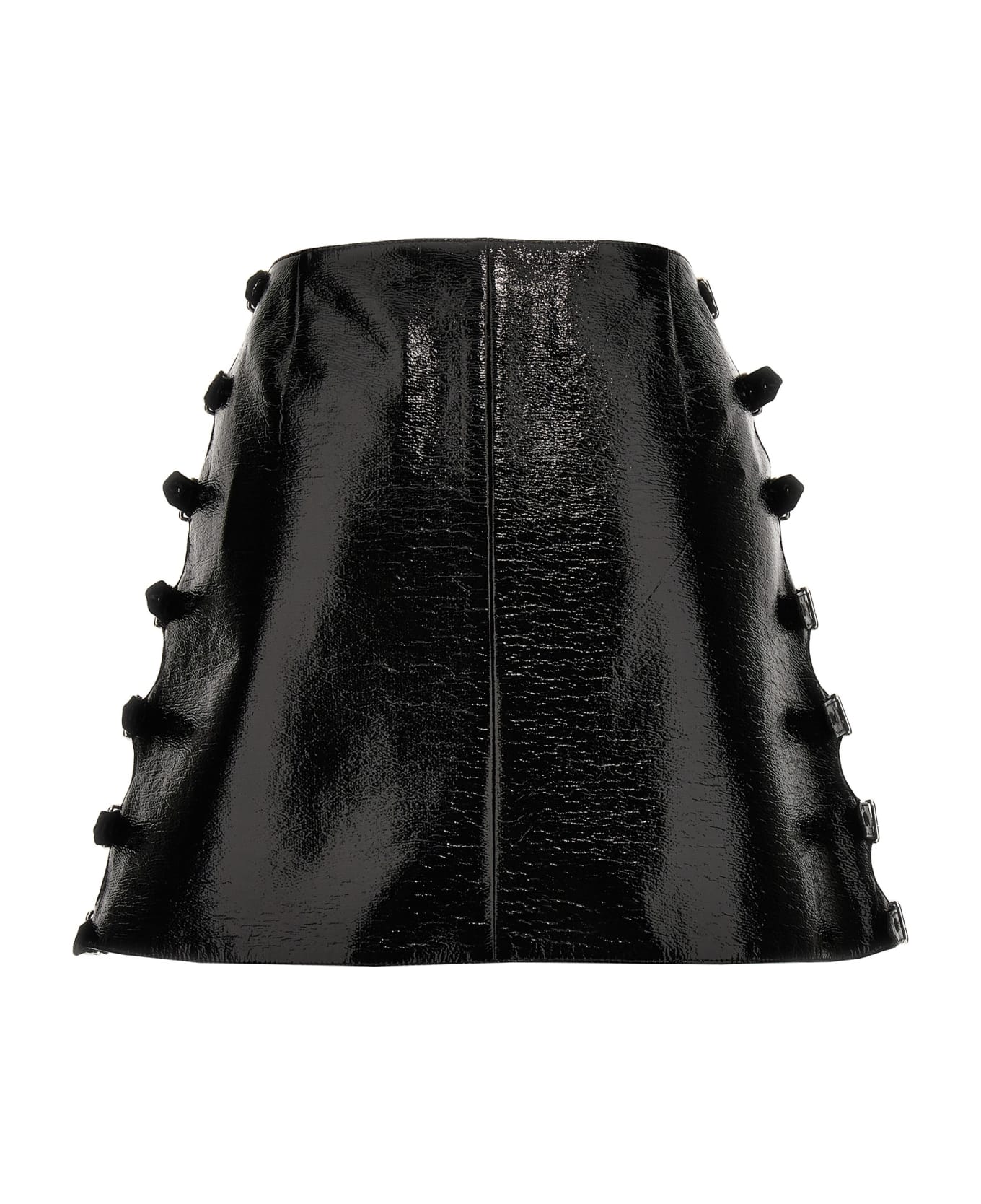 Courrèges Vinyl Miniskirt - Black  