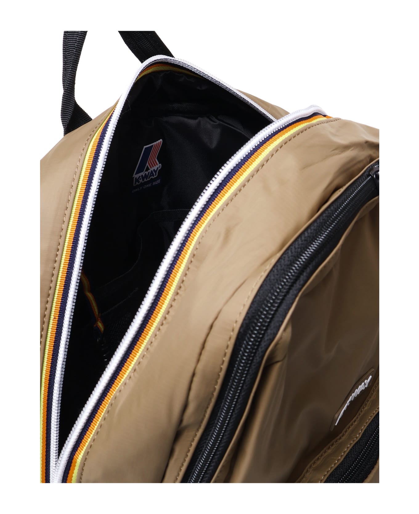 K-Way Gizy Backpack In Nylon - Brown Corda