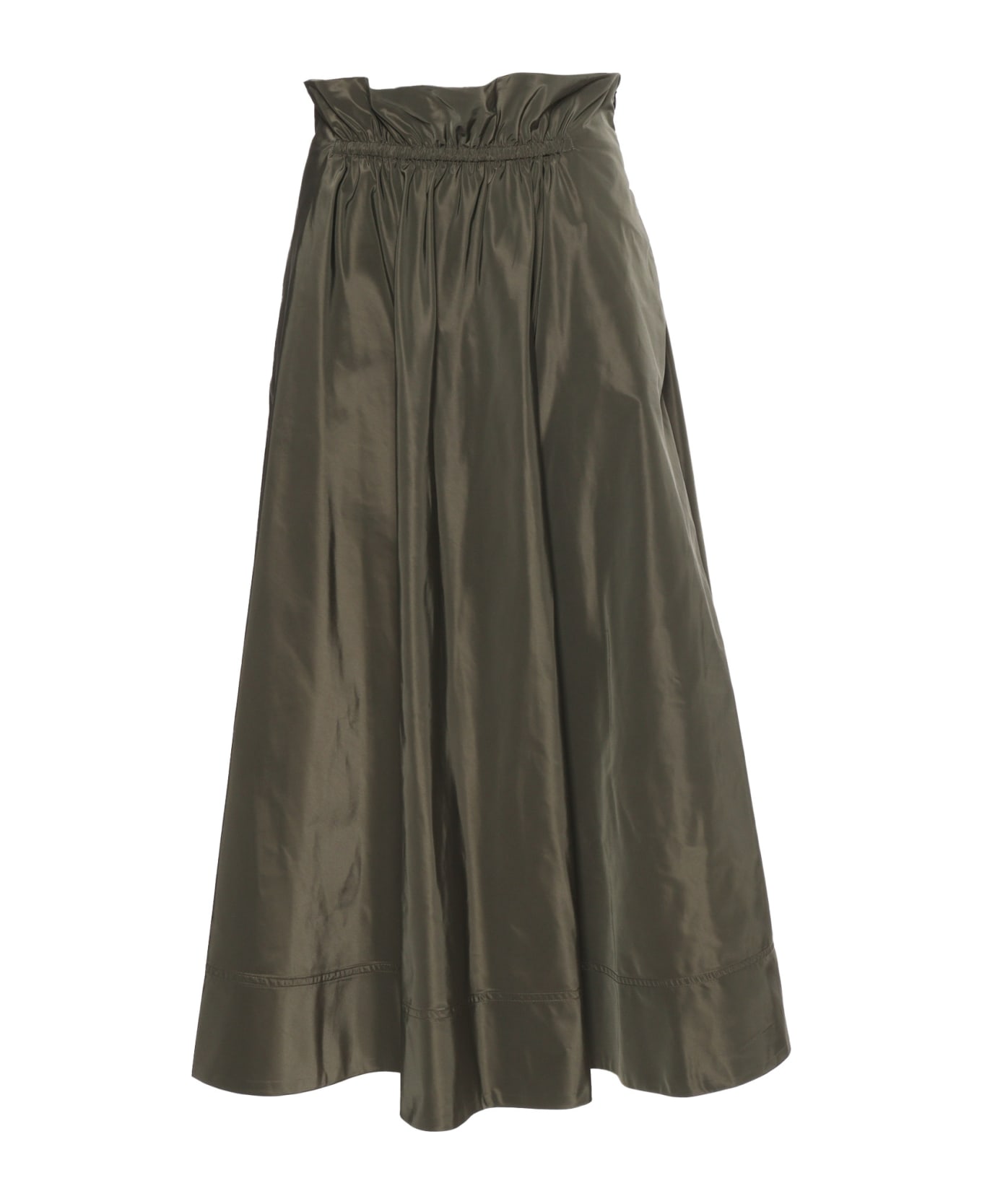 Aspesi Green Military Long Skirt - GREEN