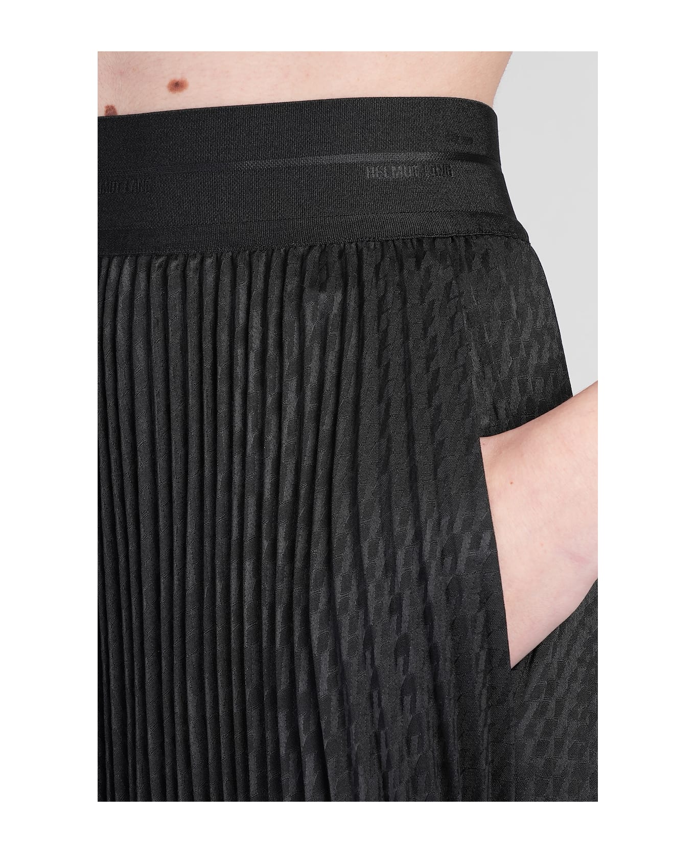 Helmut Lang Skirt In Black Polyester - black
