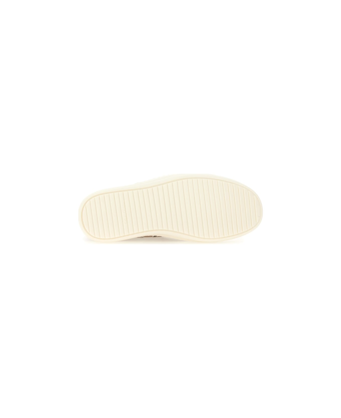 Rick Owens Leather Sneaker - BEIGE