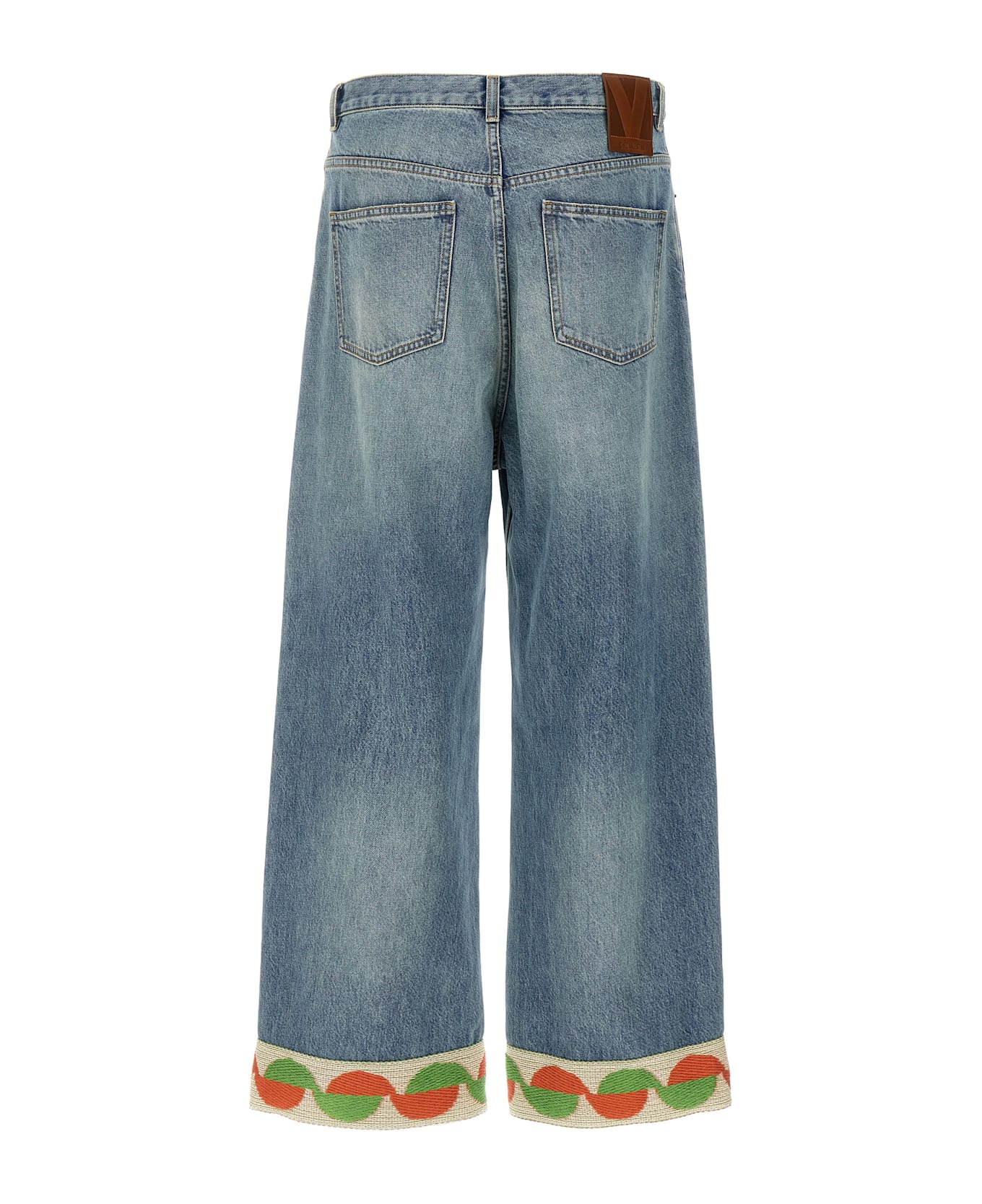 Valentino Garavani Jacquard Jeans - Blue