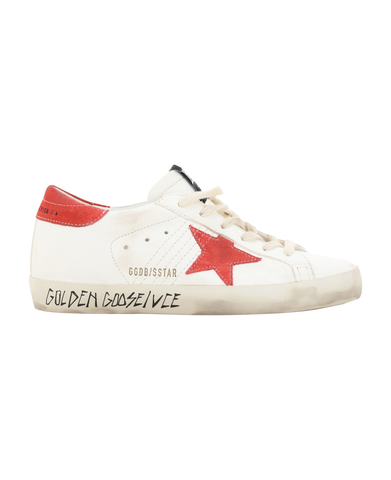 Golden Goose Superstar Classic Leather Sneakers - Cream/Fucsia