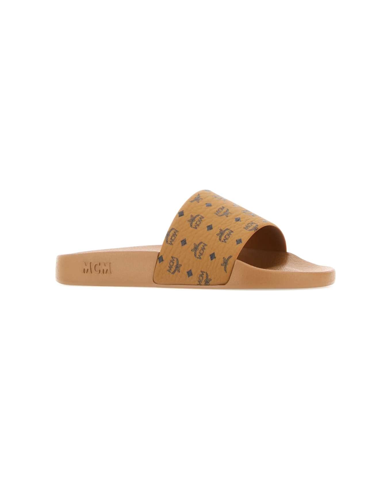 MCM Camel Rubber Slippers - CO
