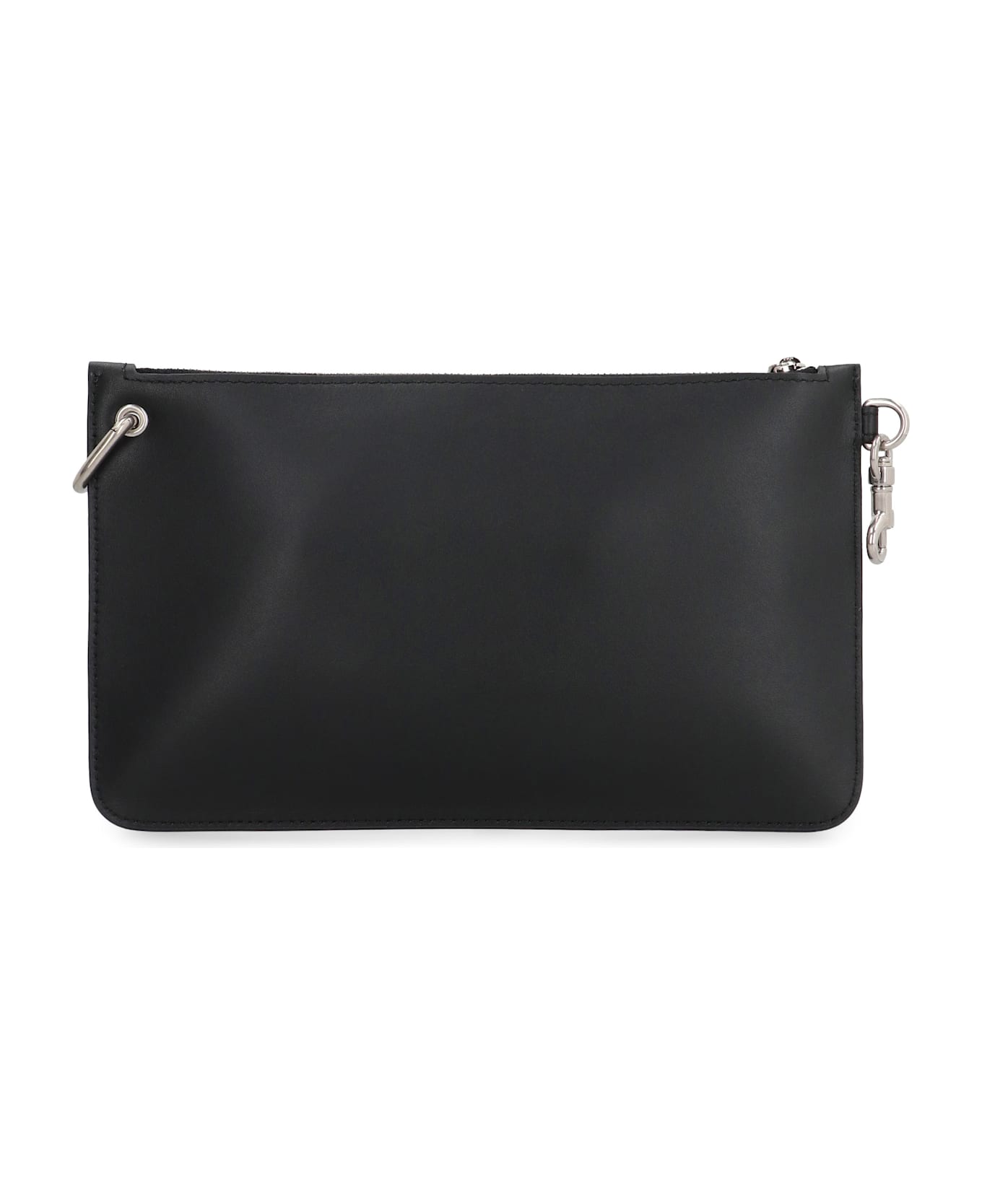 Dolce 
Gabbana Necessaire Leather Flat Pouch - black
