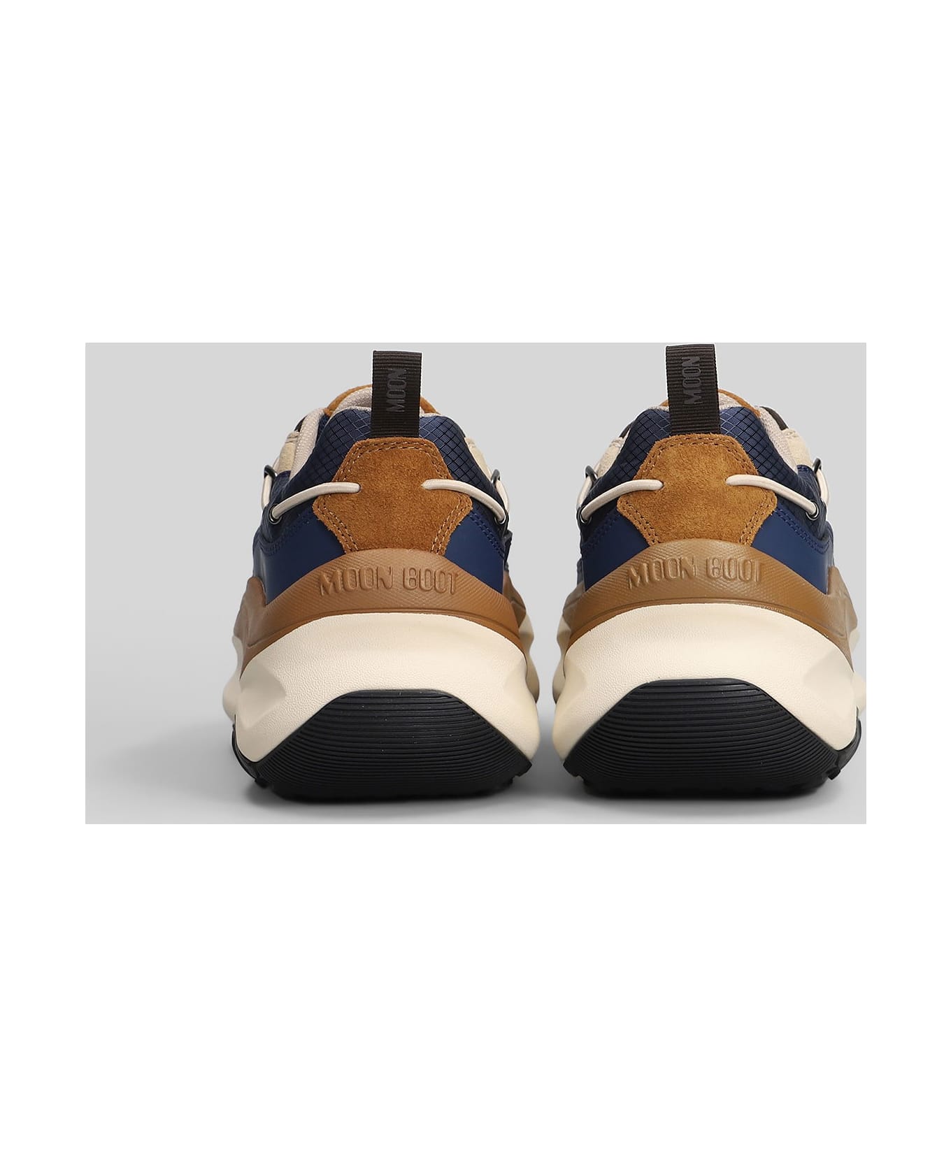 Moon Boot Mb Moon247 Xlace Sneakers In Blue Polyamide - blue