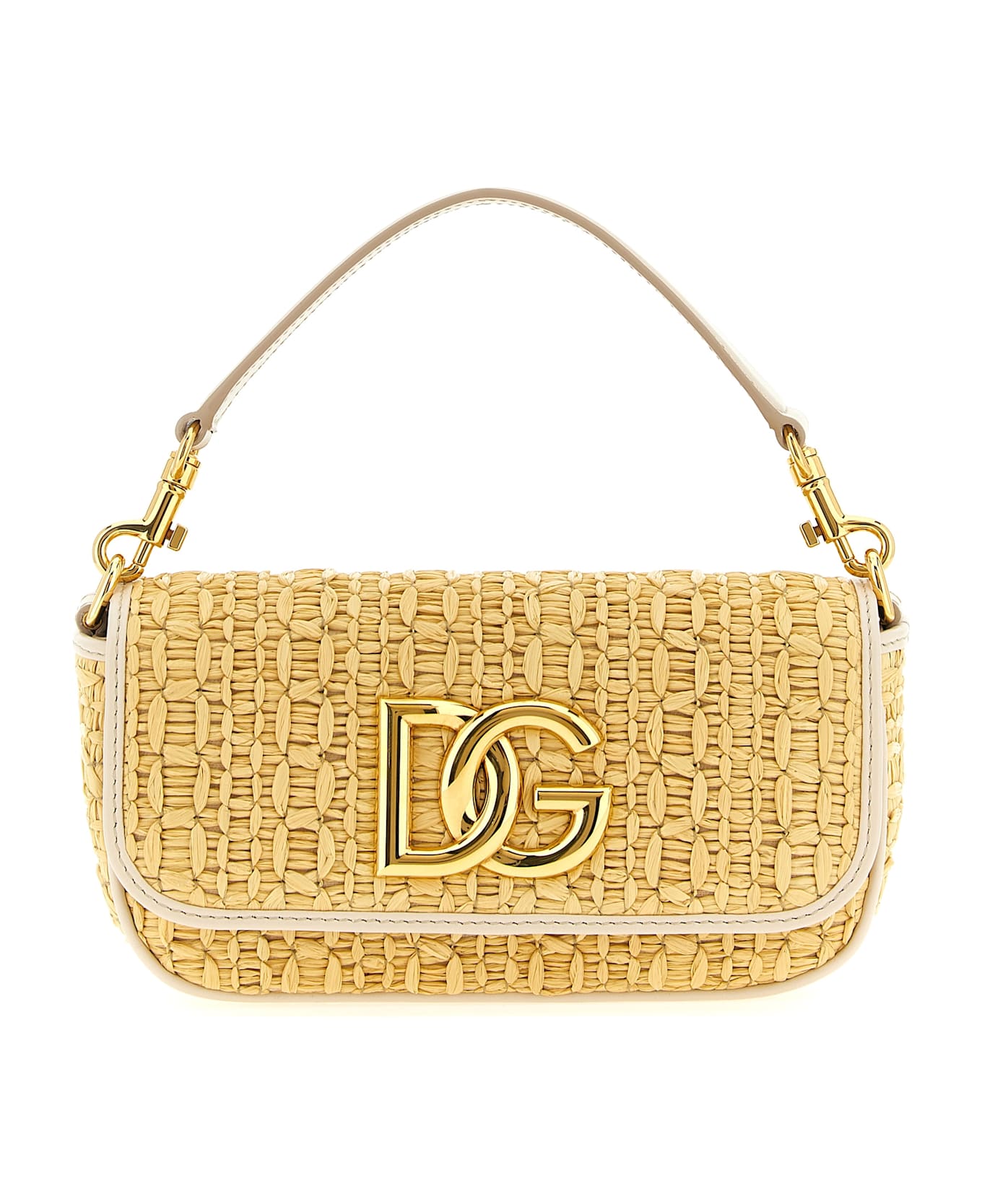 Dolce 
Gabbana Crochet Shoulder Bag - Beige