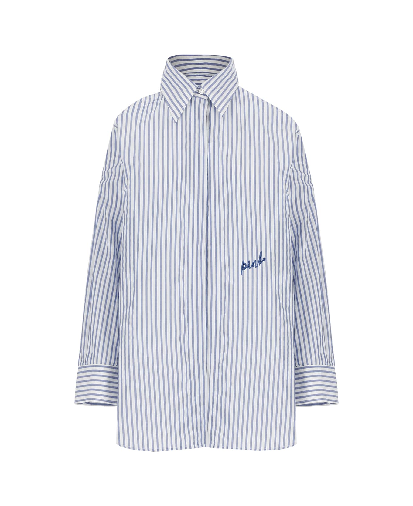 Pinko Canterno Striped Shirt - Light Blue シャツ