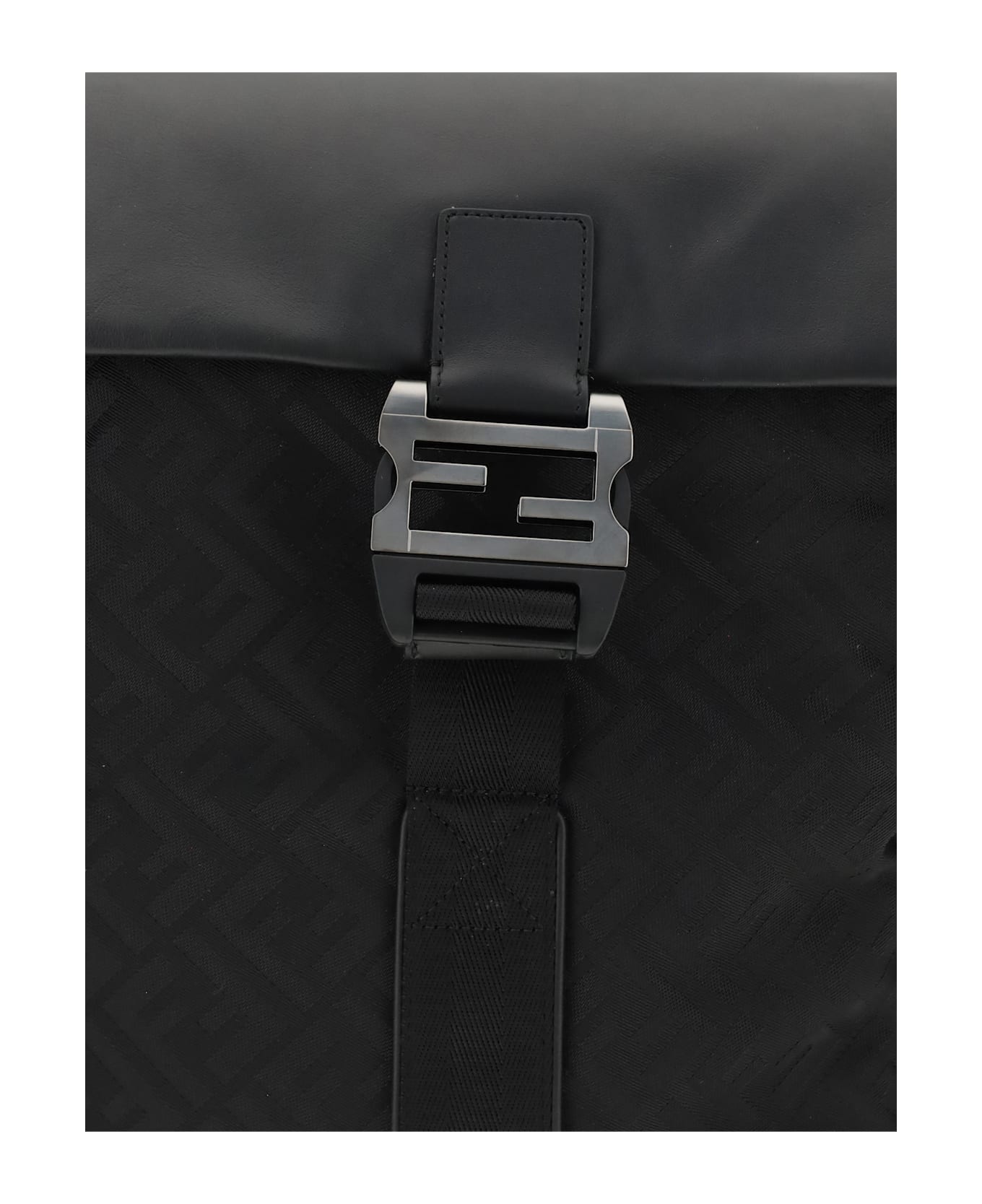 Fendi Nylon Flux Backpack - Black