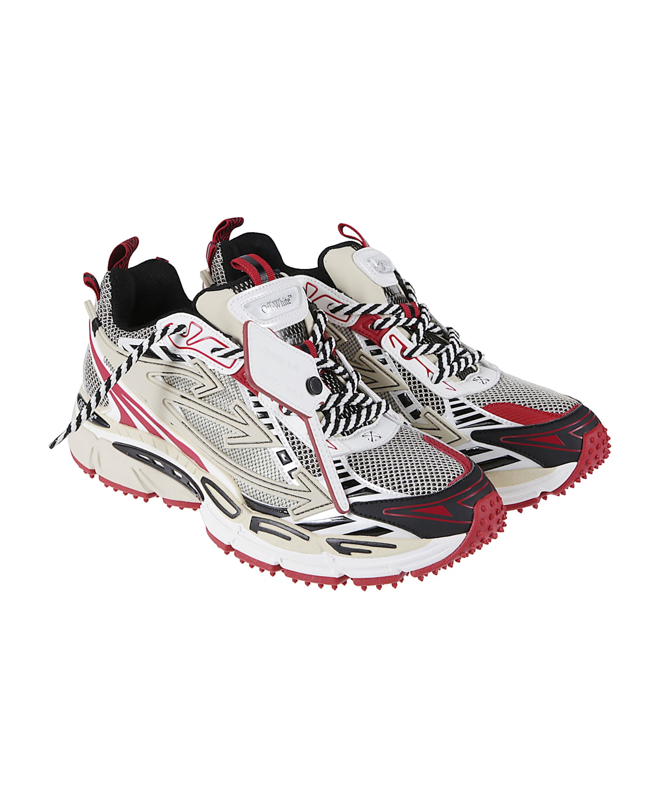 Off-White Be Right Back Sneakers - Sand/sand/red